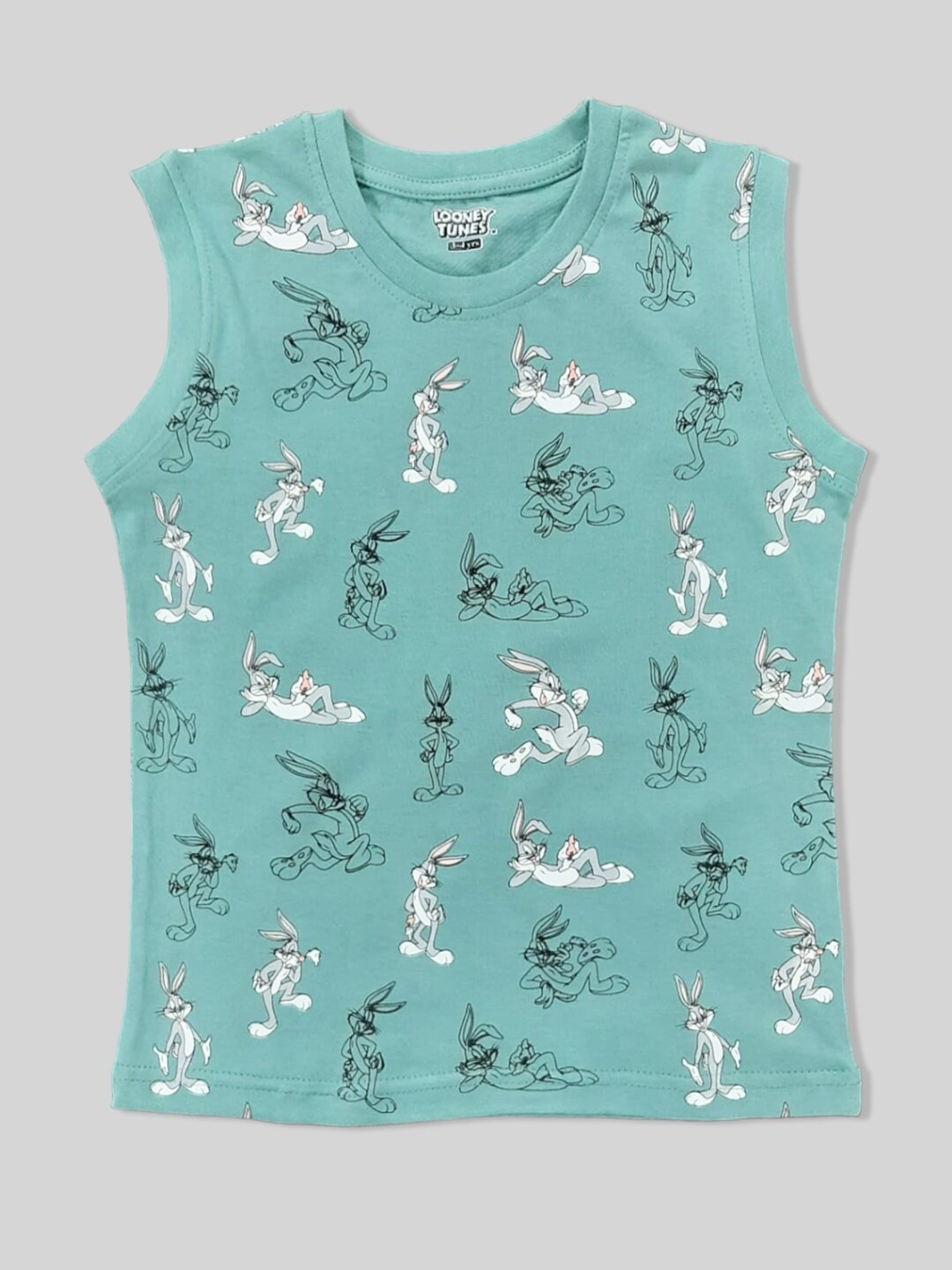 Minute Mirth Printed Pure Cotton Sleeveless Round Neck Regular Western Wear T-shirt, Green
Minute Mirth Printed Pure Cotton Sleeveless Round Neck Regular Western Wear T-shirt, Green