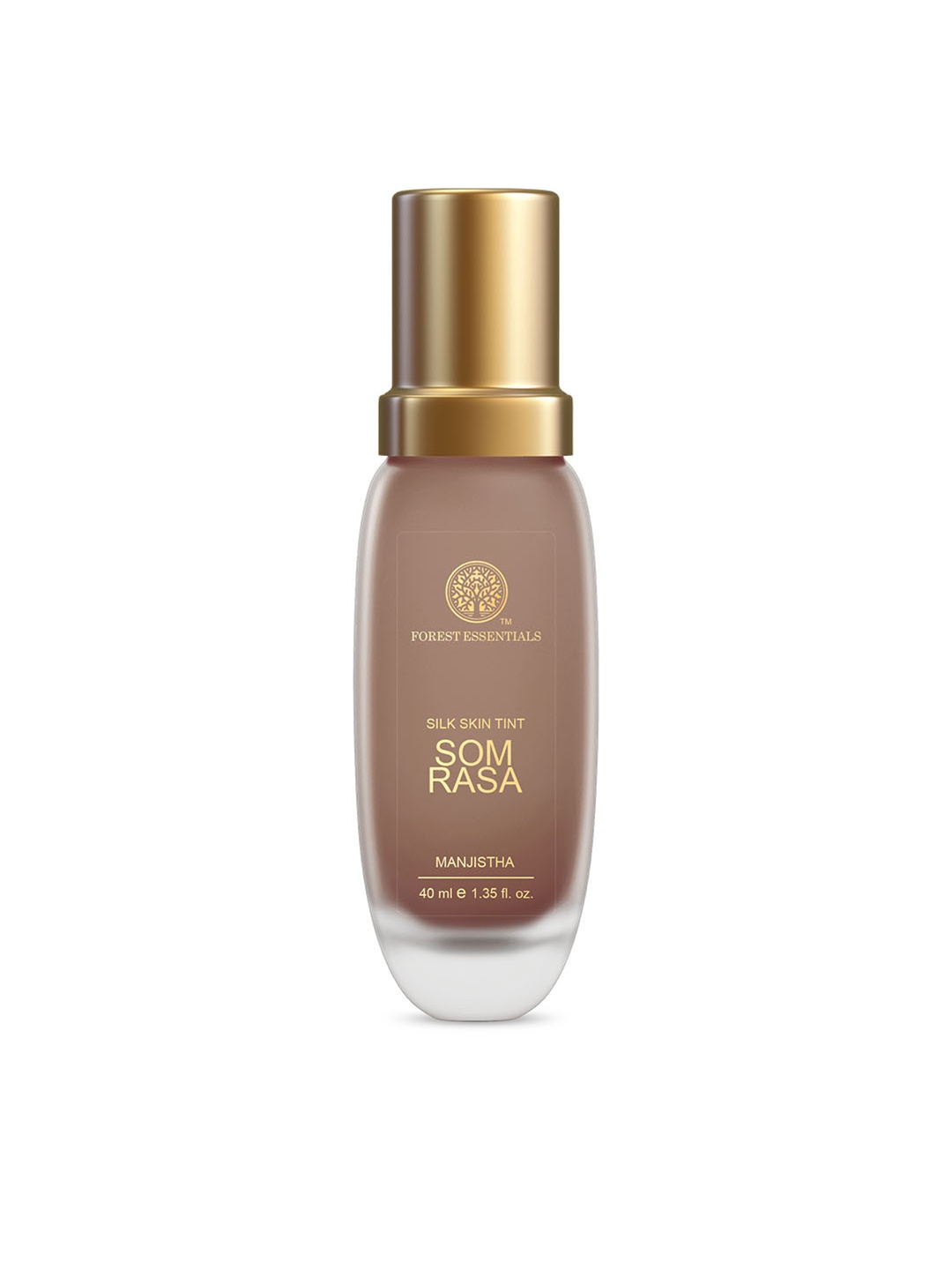 Forest Essentials Som Rasa Lightweight Silk Skin Tint with Moringa Oil 40ml - Manjistha, Brown
Forest Essentials Som Rasa Lightweight Silk Skin Tint with Moringa Oil 40ml - Manjistha, Brown