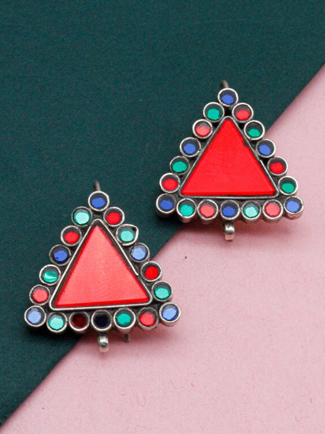 SANGEETA BOOCHRA 925 Sterling Silver Cubic Zirconia Studded Contemporary Drop Earrings
SANGEETA BOOCHRA 925 Sterling Silver Cubic Zirconia Studded Contemporary Drop Earrings