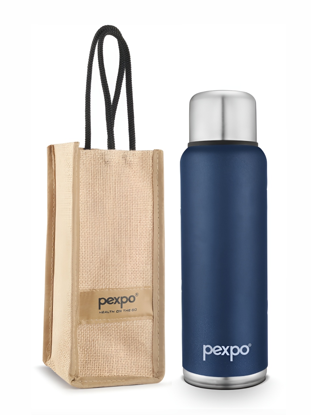 Pexpo FLAMINGO-ISI Certified Thermosteel Hot and Cold flask Insulated Water Bottle 1.5L, Blue
Pexpo FLAMINGO-ISI Certified Thermosteel Hot and Cold flask Insulated Water Bottle 1.5L, Blue