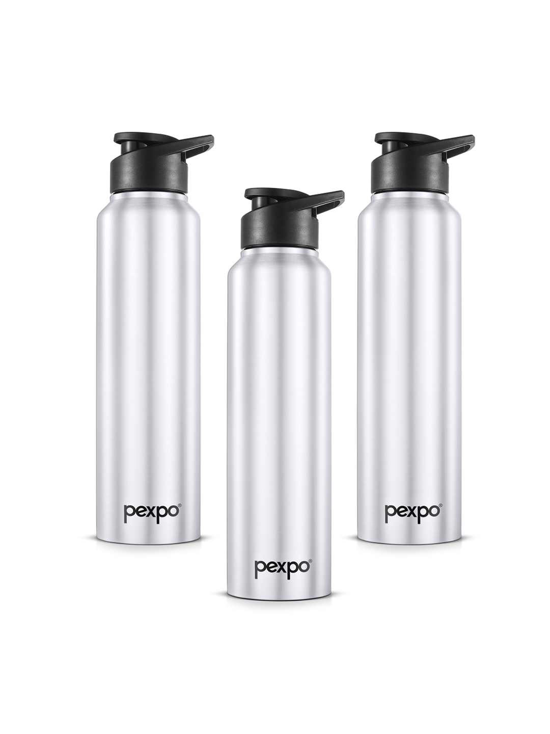 Pexpo CHROMO 3pc Sports & Hiking Stainless Steel 1L Single wall Silver Water Bottle
Pexpo CHROMO 3pc Sports & Hiking Stainless Steel 1L Single wall Silver Water Bottle