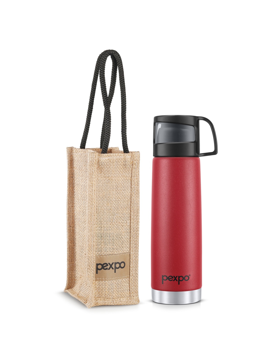 Pexpo FERERRO ISI Certified Thermosteel 500ml Hot & Cold Red Insulated Bottle, Maroon
Pexpo FERERRO ISI Certified Thermosteel 500ml Hot & Cold Red Insulated Bottle, Maroon