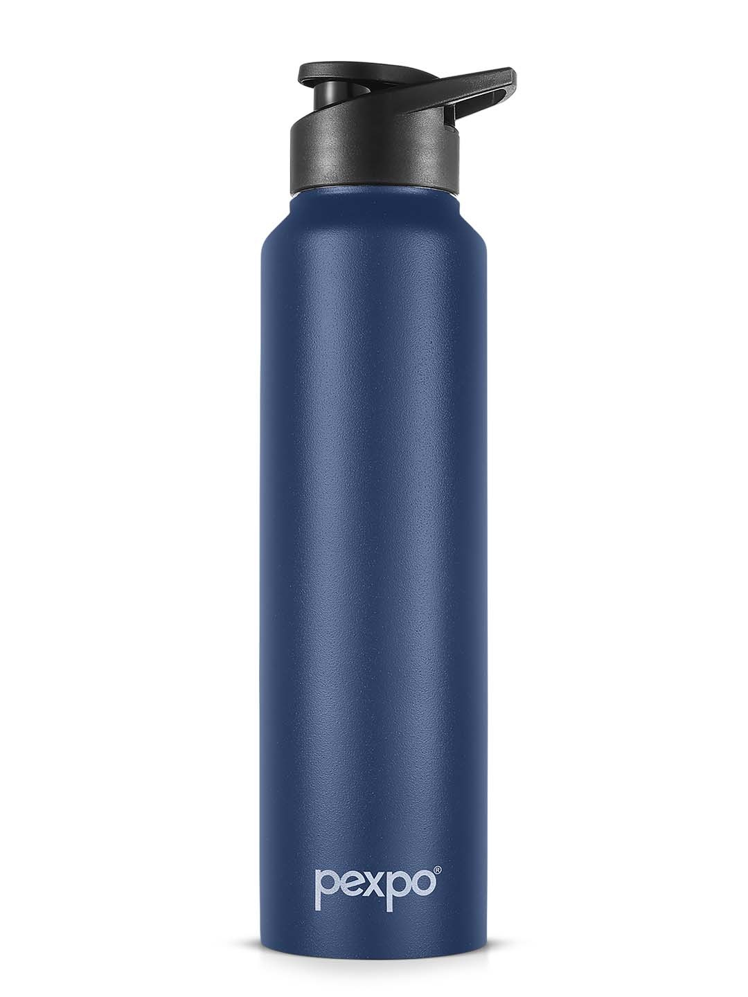 Pexpo CHROMO Sports & Hiking Stainless Steel 750ml Single wall Blue Water Bottle, Navy blue
Pexpo CHROMO Sports & Hiking Stainless Steel 750ml Single wall Blue Water Bottle, Navy blue
