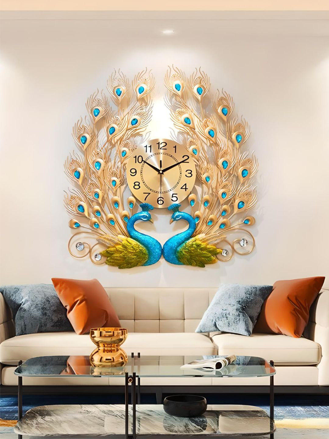 The Art House Gold Toned & Green Textured Abstract Shaped Contemporary Wall Clock
The Art House Gold Toned & Green Textured Abstract Shaped Contemporary Wall Clock