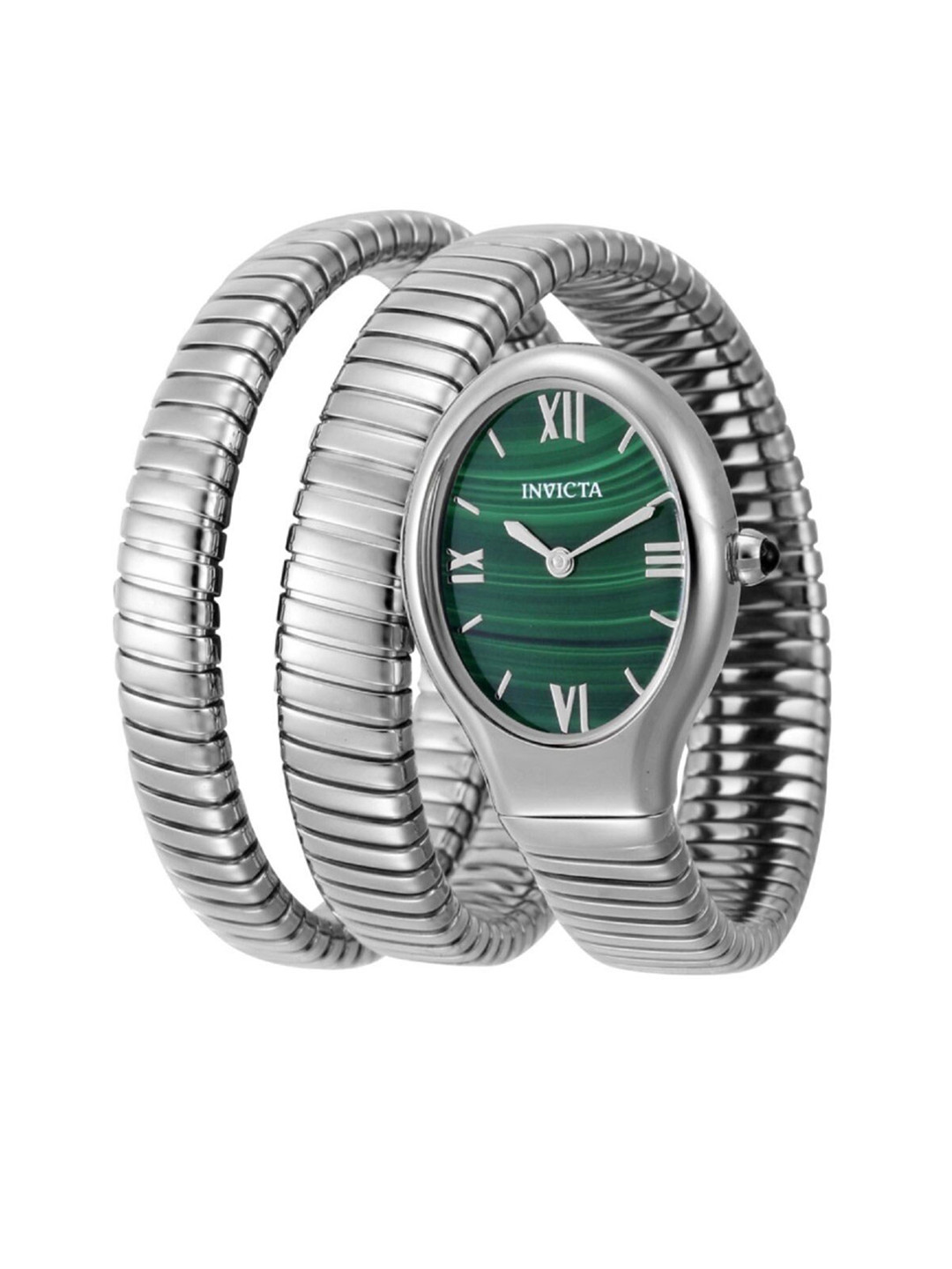 Invicta Women Green Dial & Silver Toned Stainless Steel Bracelet Style Straps Analogue Watch 44973
Invicta Women Green Dial & Silver Toned Stainless Steel Bracelet Style Straps Analogue Watch 44973