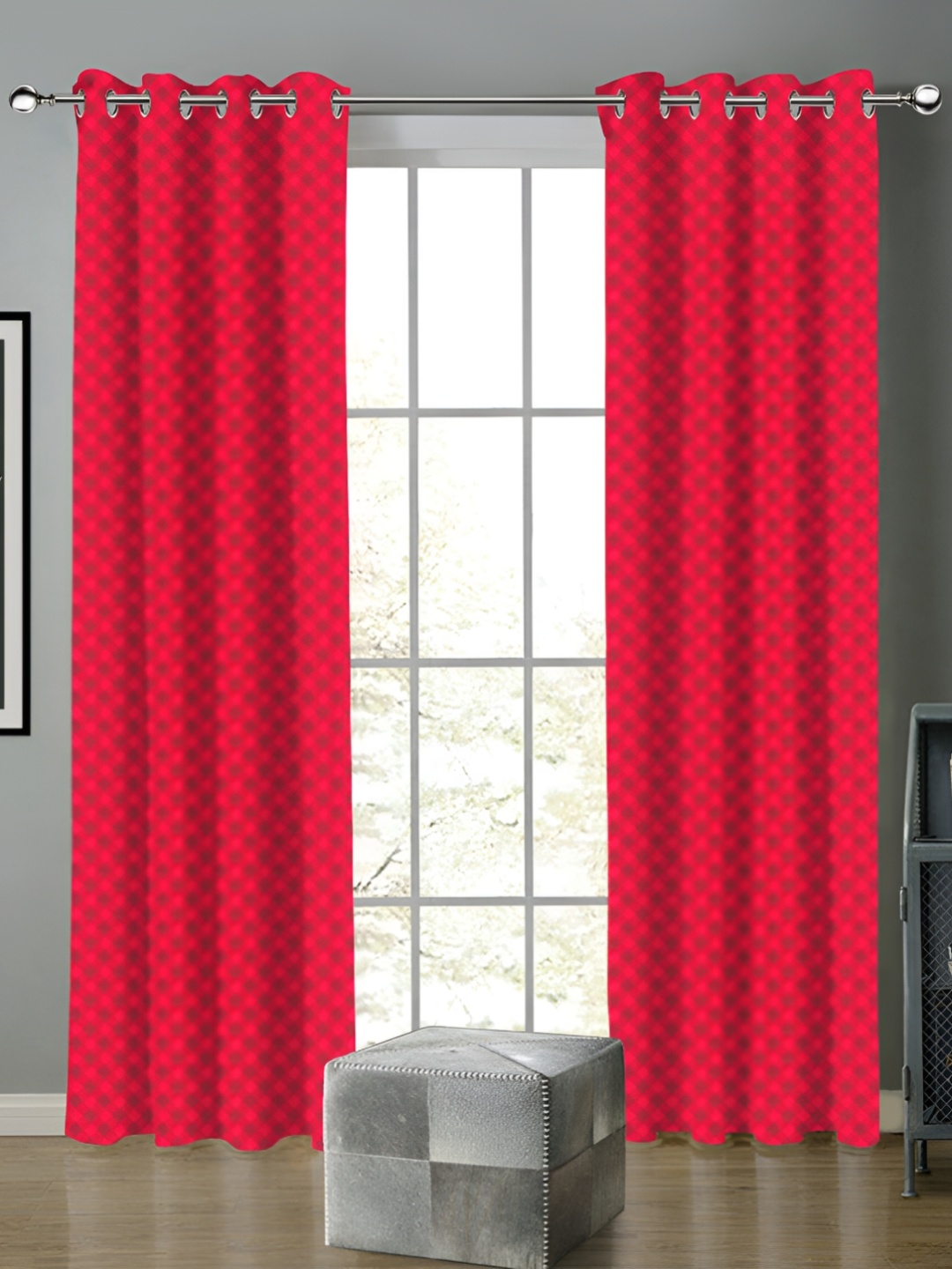 Airwill Red & Black 2 Pieces Geometric Printed Cotton Room Darkening Door Curtains
Airwill Red & Black 2 Pieces Geometric Printed Cotton Room Darkening Door Curtains