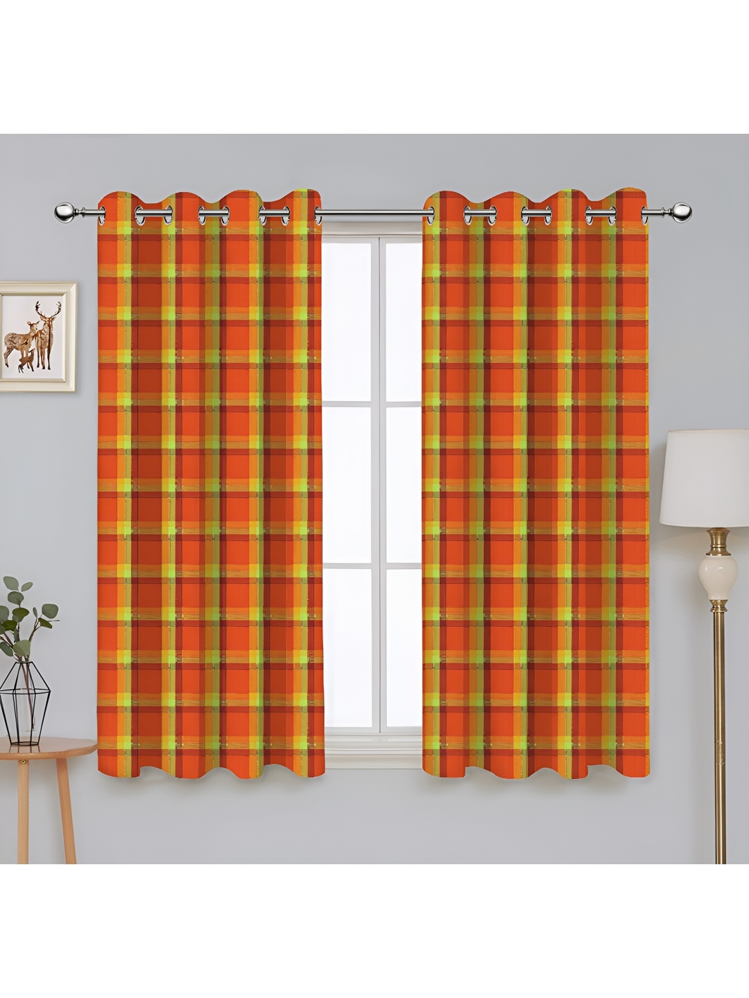 Airwill Orange Coloured & Yellow 2 Pcs Geometric Room Darkening Cotton Window Curtains
Airwill Orange Coloured & Yellow 2 Pcs Geometric Room Darkening Cotton Window Curtains