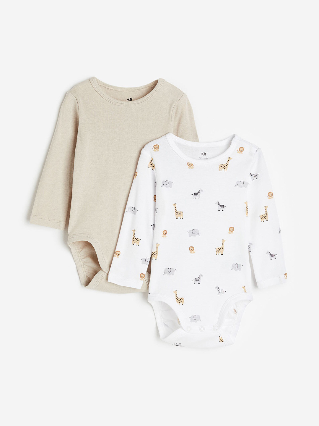 H&M Boys 2-Pack Long-Sleeved Bodysuits, Beige
H&M Boys 2-Pack Long-Sleeved Bodysuits, Beige