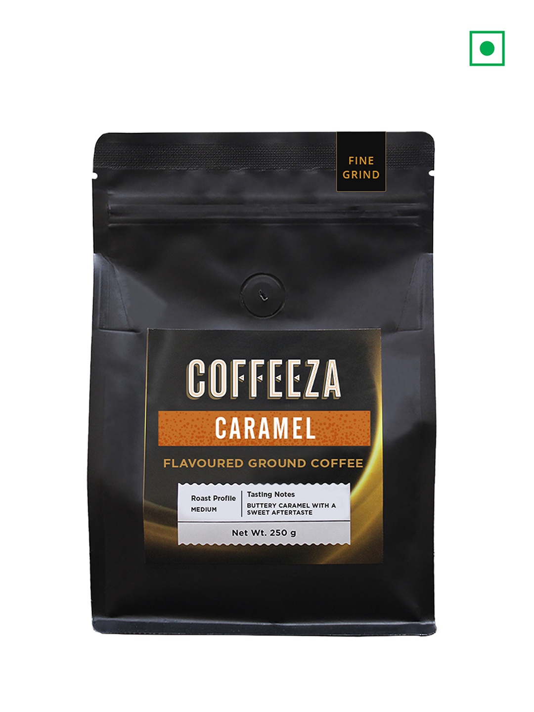 Coffeeza Fine Grind Medium Roasted Caramel Flavoured Ground Coffee Powder - 250 gm, Black
Coffeeza Fine Grind Medium Roasted Caramel Flavoured Ground Coffee Powder - 250 gm, Black