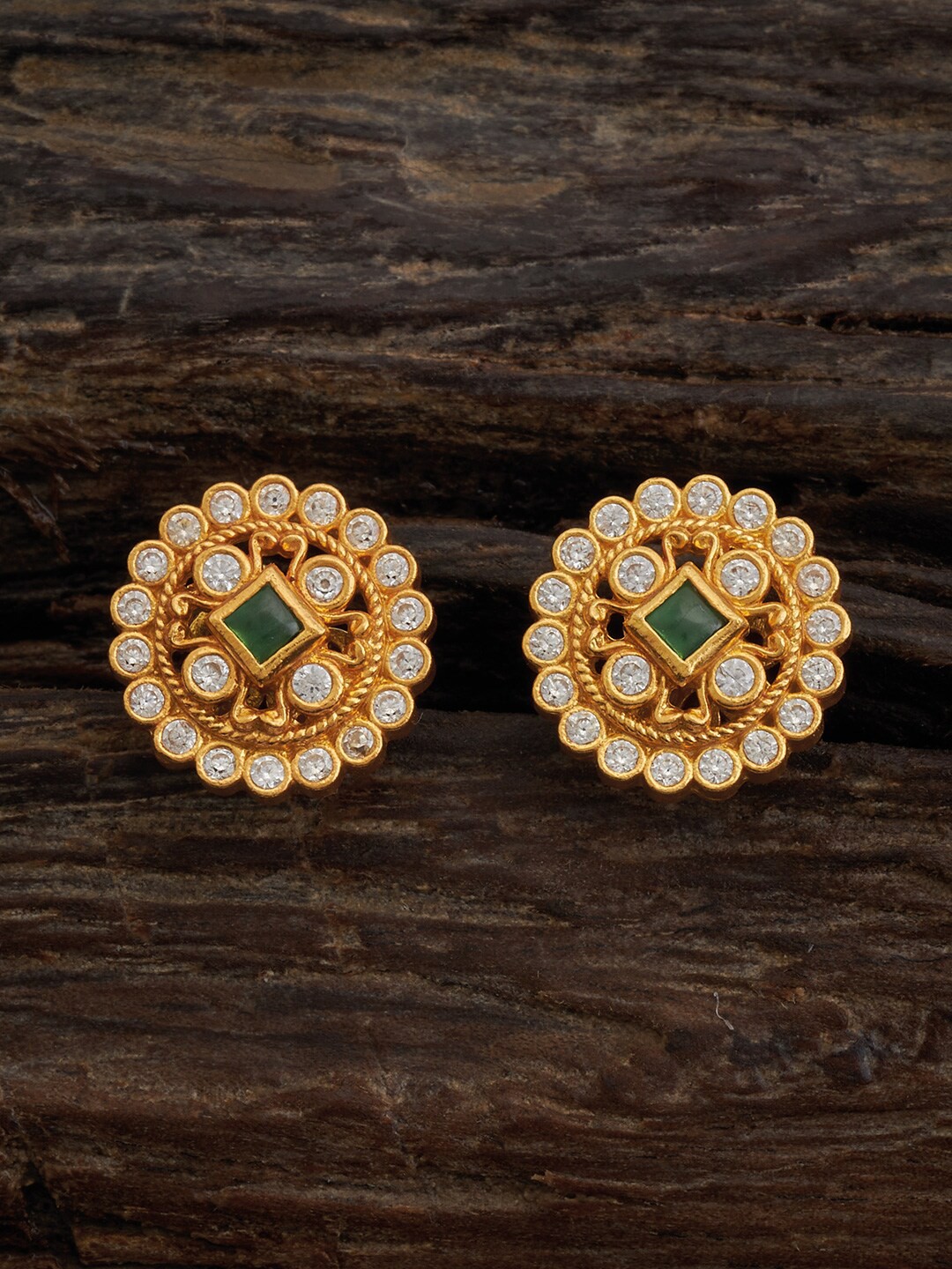 Kushal's Fashion Jewellery 92.5 Pure Silver Gold-Plated Classic Studs Earrings, Green
Kushal's Fashion Jewellery 92.5 Pure Silver Gold-Plated Classic Studs Earrings, Green