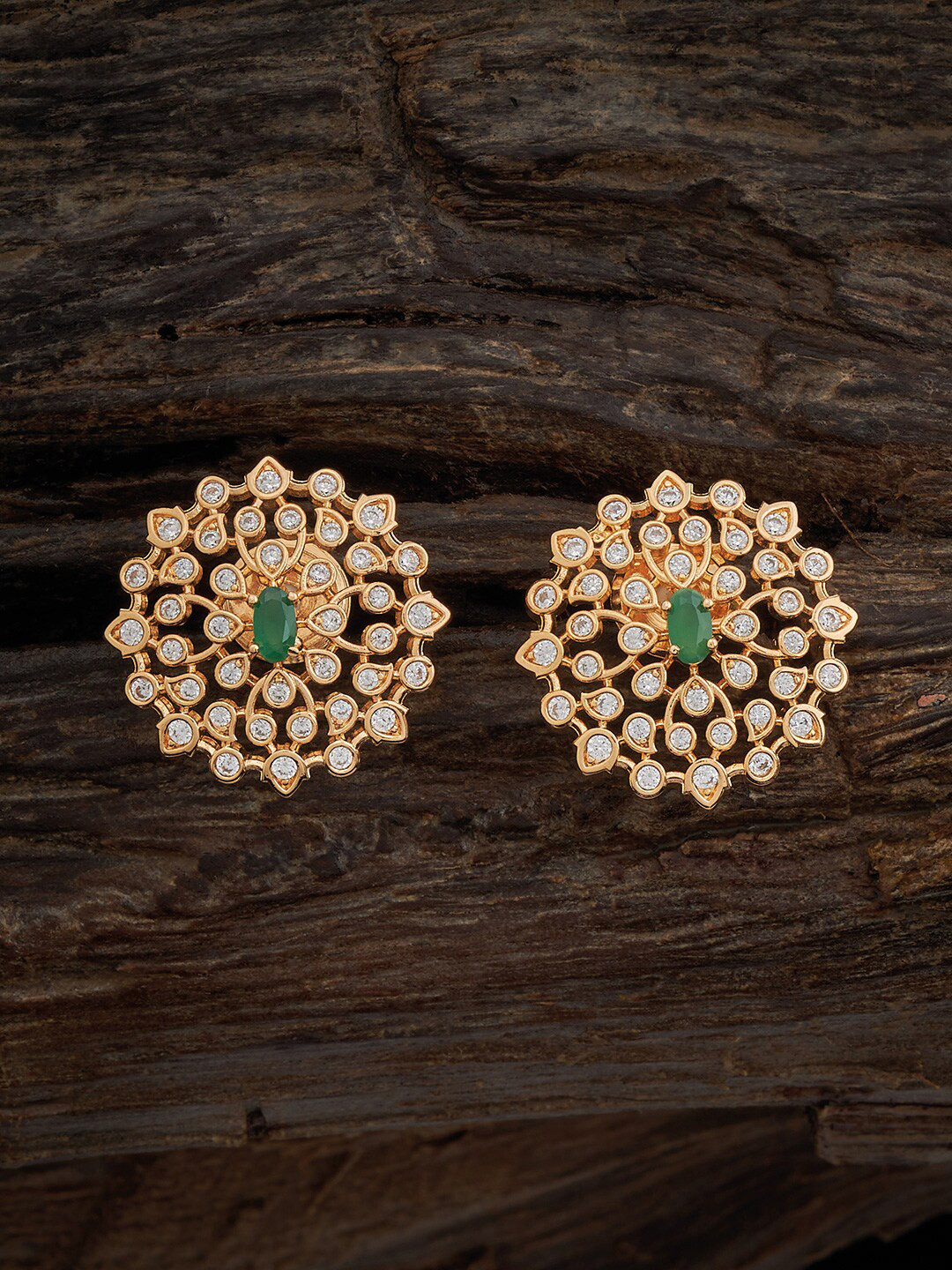 Kushal's Fashion Jewellery Gold-Plated Cubic Zirconia-Studded Circular Studs Earrings
Kushal's Fashion Jewellery Gold-Plated Cubic Zirconia-Studded Circular Studs Earrings