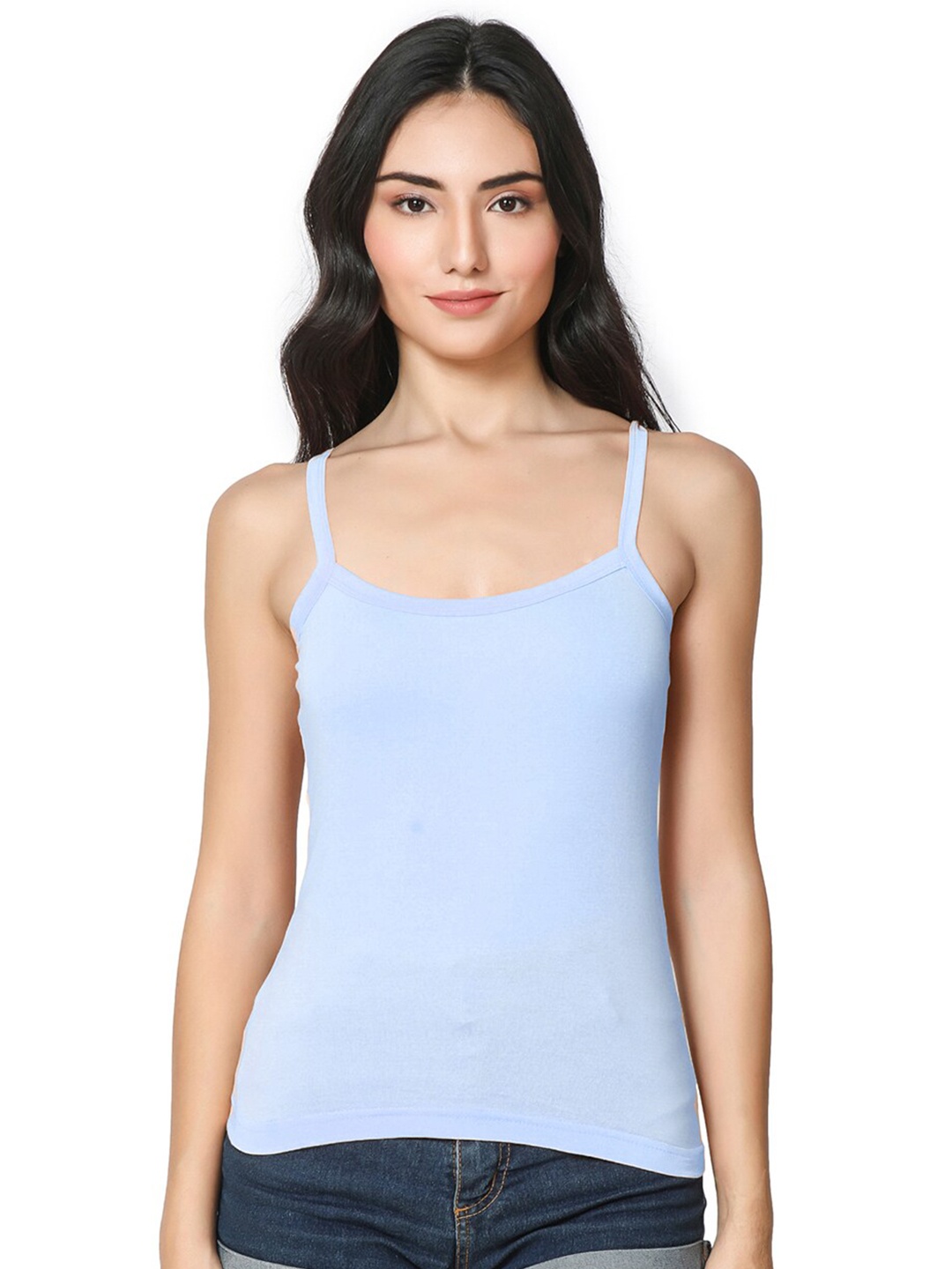 BAESD Non Padded Cotton Camisole, Blue