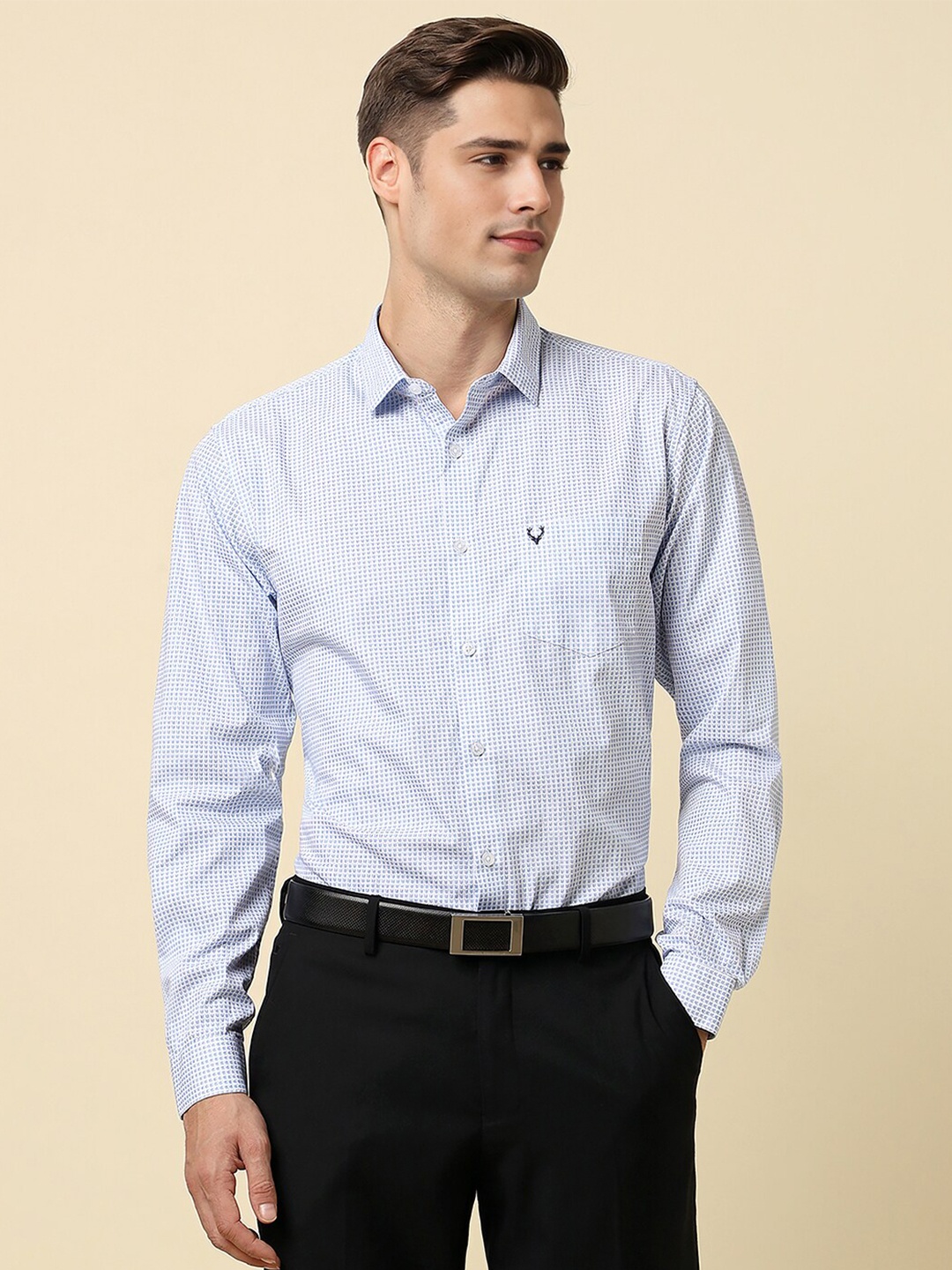 Allen Solly Vertical Stripes Cotton Curved Spread Collar Slim Fit Formal Shirt, White
Allen Solly Vertical Stripes Cotton Curved Spread Collar Slim Fit Formal Shirt, White