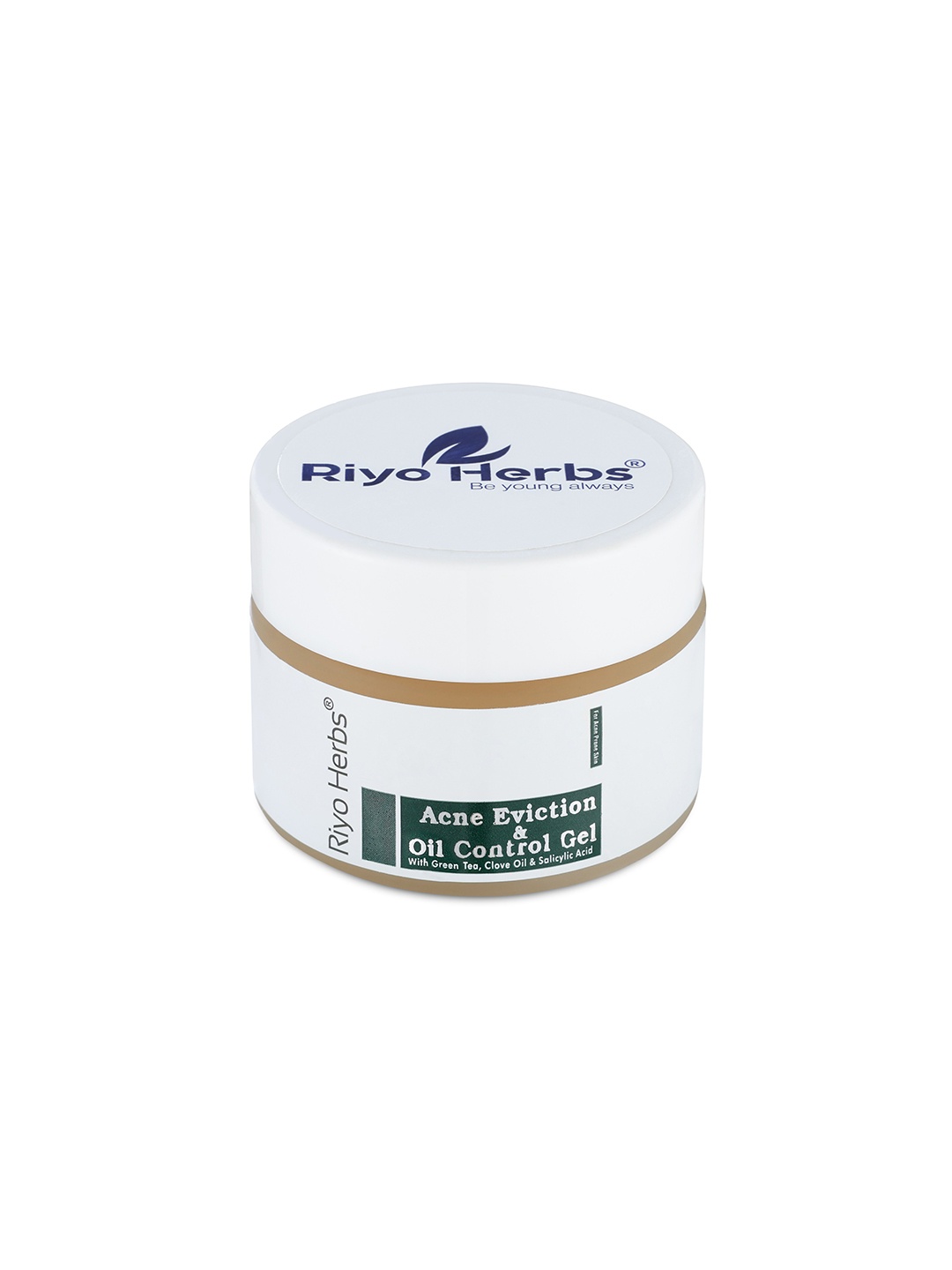 Riyo Herbs Acne Eviction & Oil Control Gel with Green Tea & Salicylic Acid - 50 g, White
Riyo Herbs Acne Eviction & Oil Control Gel with Green Tea & Salicylic Acid - 50 g, White