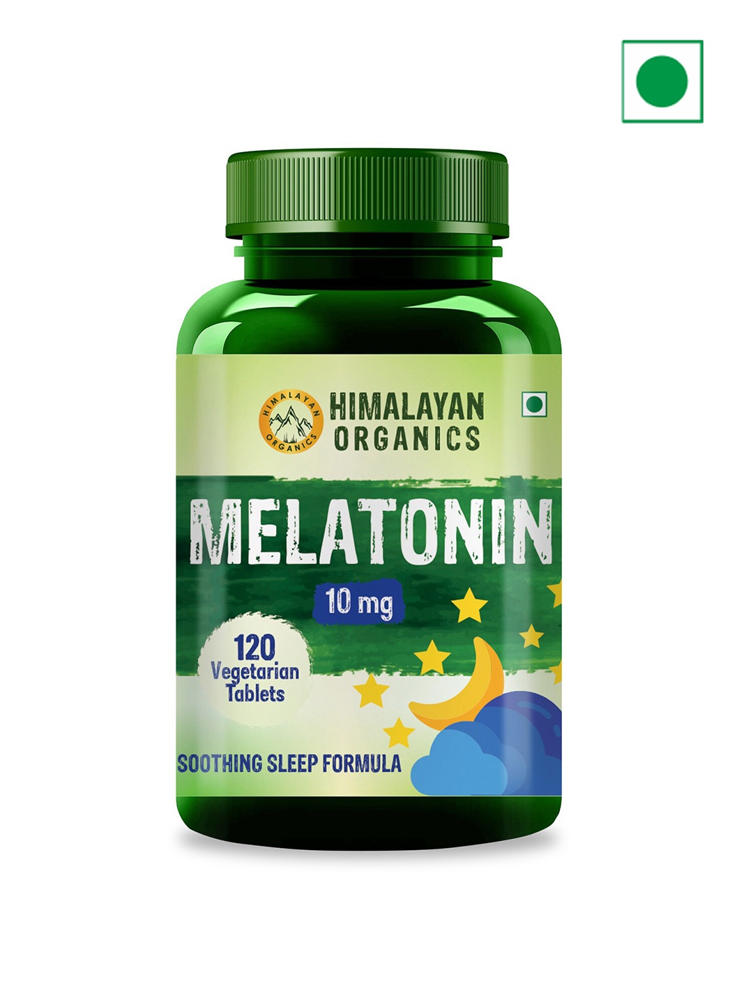 Himalayan Organics Melatonin Tablets for Soothing Sleep Formula 10mg - 120 Tablets, Green
Himalayan Organics Melatonin Tablets for Soothing Sleep Formula 10mg - 120 Tablets, Green
