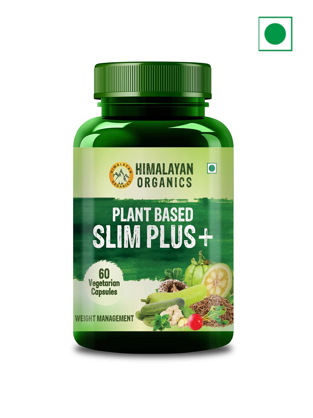 Himalayan Organics Plant Based Slim Plus+ Capsules For Weight Management - 60 Capsules, Green
Himalayan Organics Plant Based Slim Plus+ Capsules For Weight Management - 60 Capsules, Green