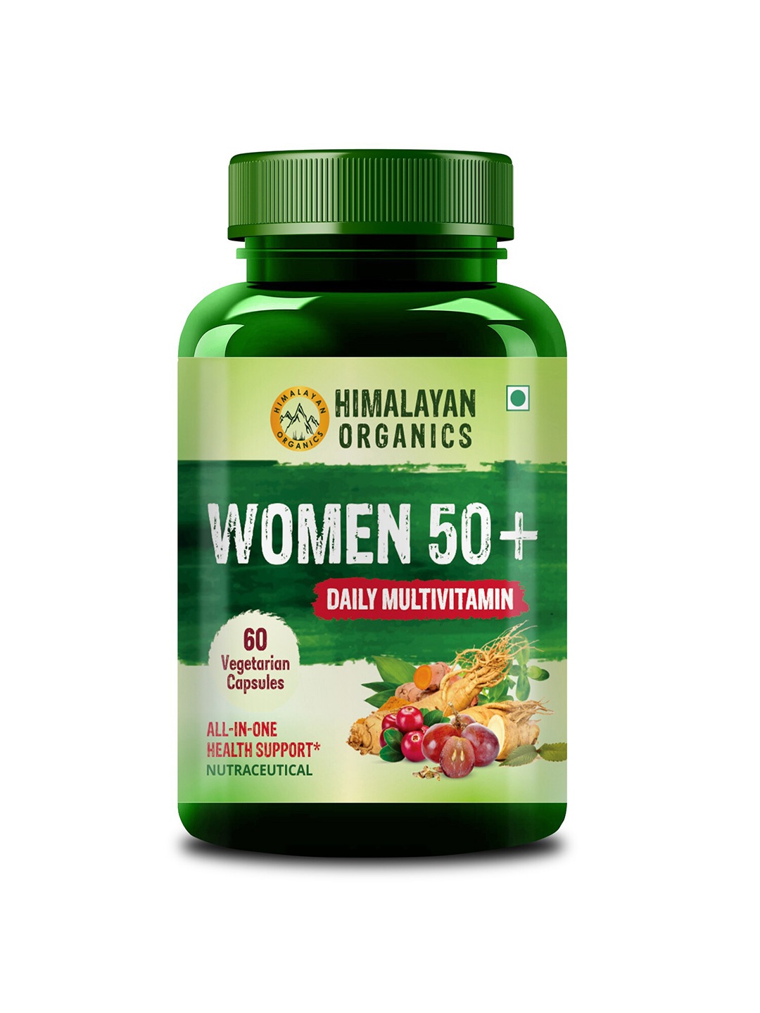 Himalayan Organics Women 50+ Daily Multivitamin Capsules For Overall Health - 60 Capsules, Green
Himalayan Organics Women 50+ Daily Multivitamin Capsules For Overall Health - 60 Capsules, Green