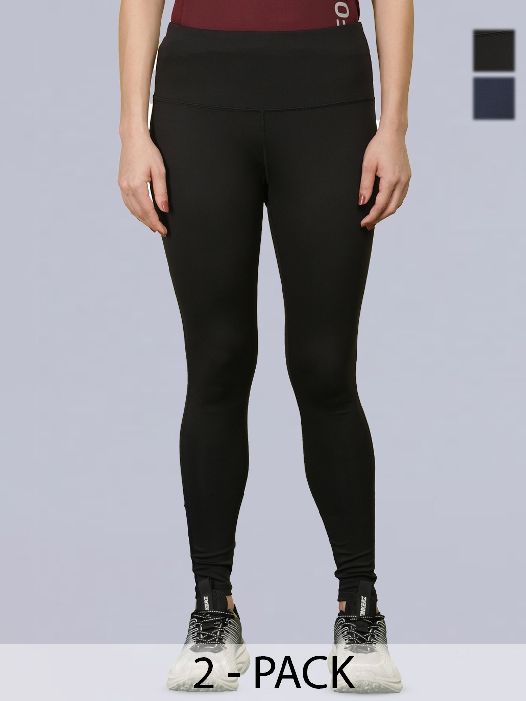 Dollar Women Pack of 2 Microfiber Anti Bacterial Elastane Stretch Sports Leggings Tights, Black
Dollar Women Pack of 2 Microfiber Anti Bacterial Elastane Stretch Sports Leggings Tights, Black