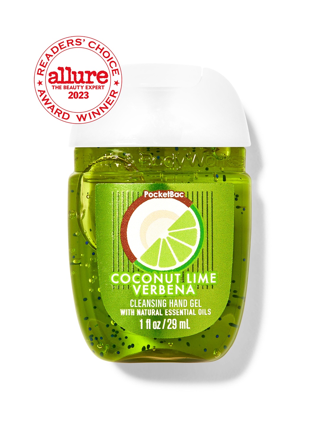 Bath & Body Works Coconut Lime Verbena PocketBac Cleansing Hand Sanitizer Gel - 29ml, Green
Bath & Body Works Coconut Lime Verbena PocketBac Cleansing Hand Sanitizer Gel - 29ml, Green
