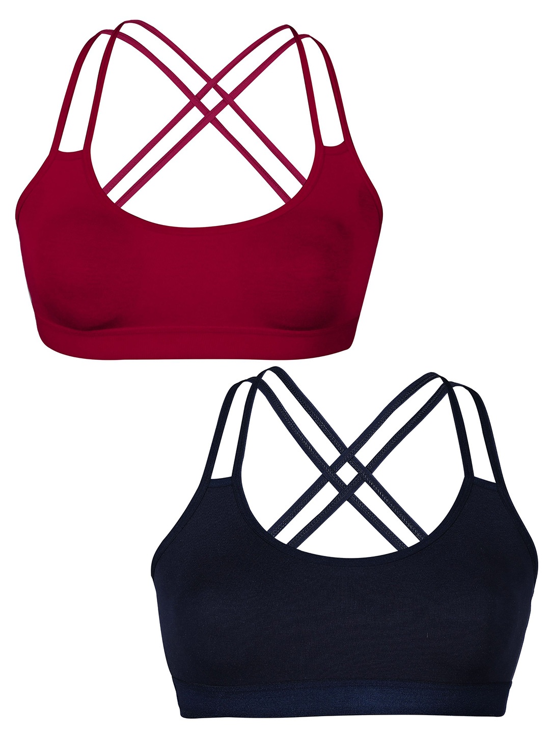 DChica Girls Pack Of 2 Full Coverage Lightly Padded Workout Bra With All Day Comfort, Maroon
DChica Girls Pack Of 2 Full Coverage Lightly Padded Workout Bra With All Day Comfort, Maroon