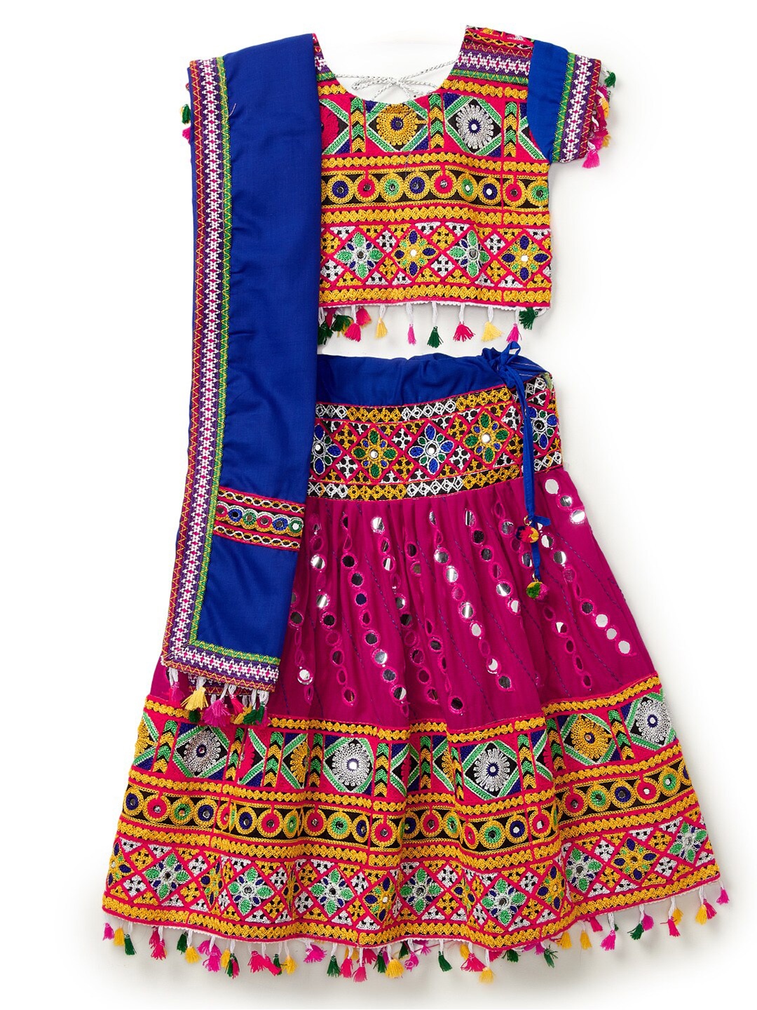 BAESD Girls Embroidered Mirror Work Ready to Wear Lehenga & Blouse With Dupatta, Pink
BAESD Girls Embroidered Mirror Work Ready to Wear Lehenga & Blouse With Dupatta, Pink