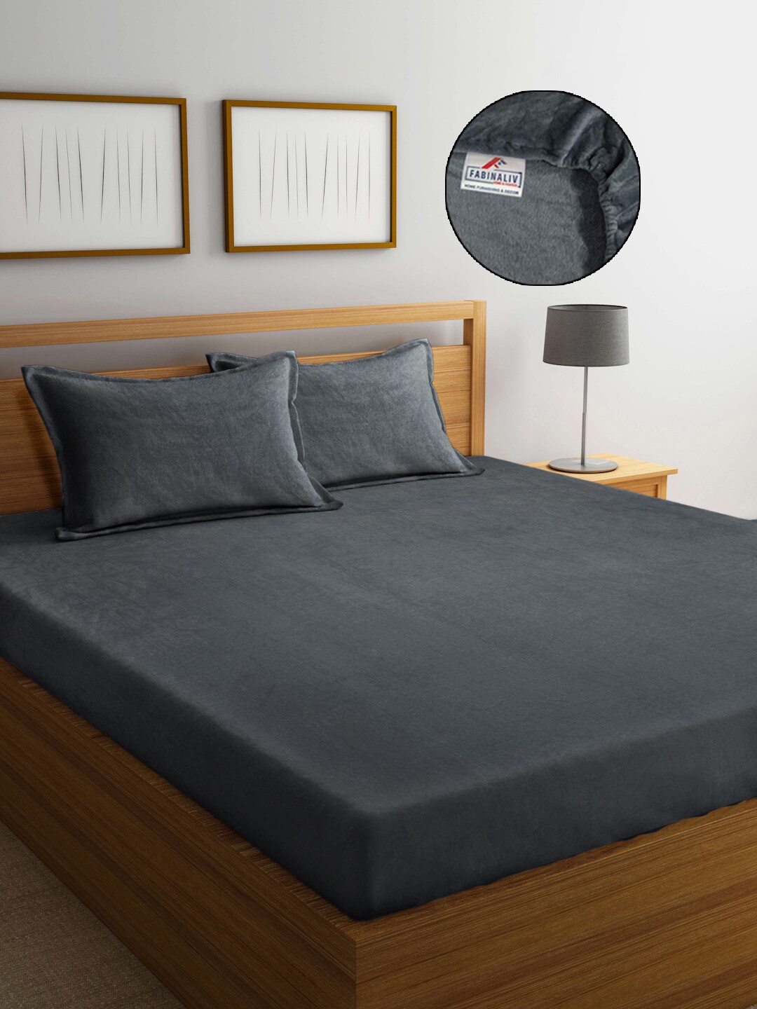 FABINALIV Grey Solid 300 TC Woollen King Size Fitted Double Bedsheet & 2 Pillow Covers
FABINALIV Grey Solid 300 TC Woollen King Size Fitted Double Bedsheet & 2 Pillow Covers