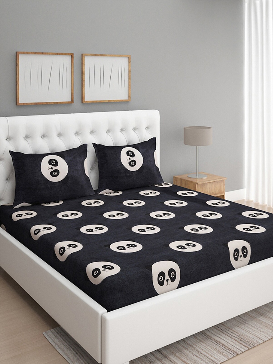 ROMEE Black & White Cartoon Characters 144 TC Queen Bedsheet With 2 Pillow Covers
ROMEE Black & White Cartoon Characters 144 TC Queen Bedsheet With 2 Pillow Covers