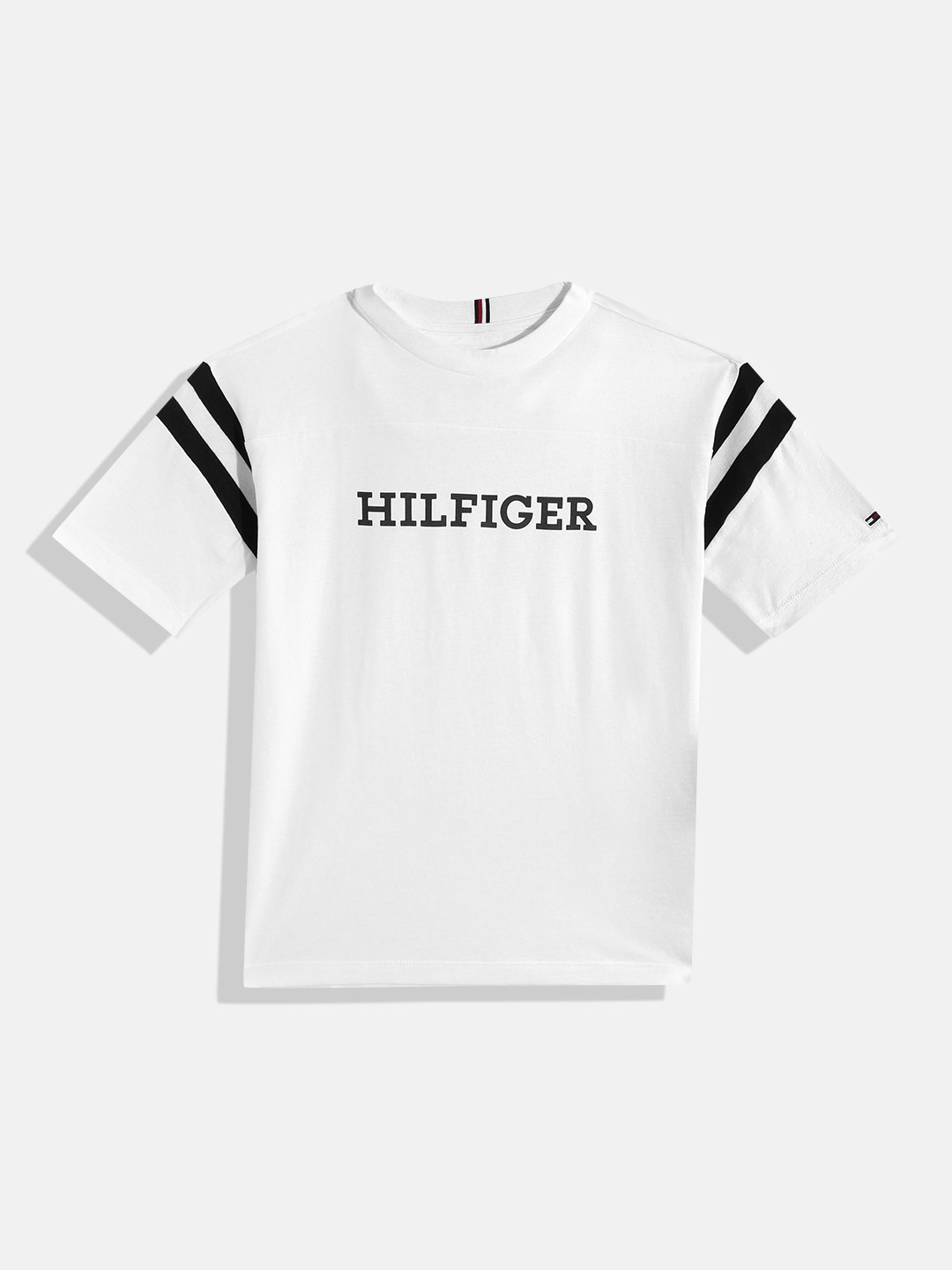 Tommy Hilfiger Boys Pure Cotton Brand Logo Printed T-shirt, White
Tommy Hilfiger Boys Pure Cotton Brand Logo Printed T-shirt, White