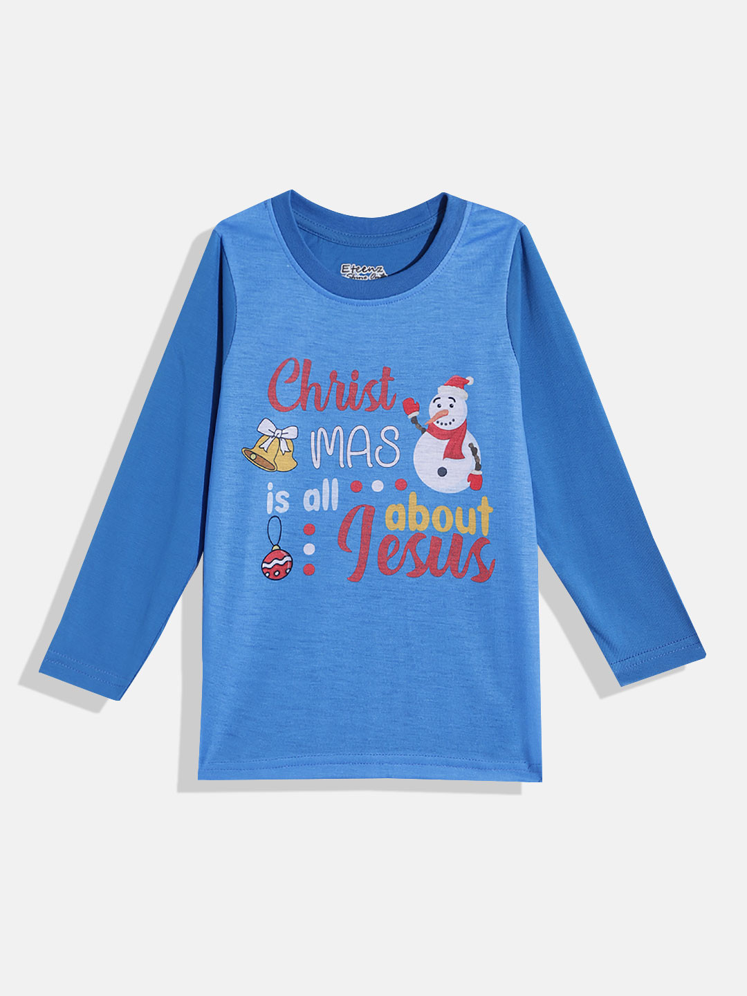 Eteenz Boys Typography & Conversational Printed Round-Neck Rremium Cotton T-shirt, Blue
Eteenz Boys Typography & Conversational Printed Round-Neck Rremium Cotton T-shirt, Blue