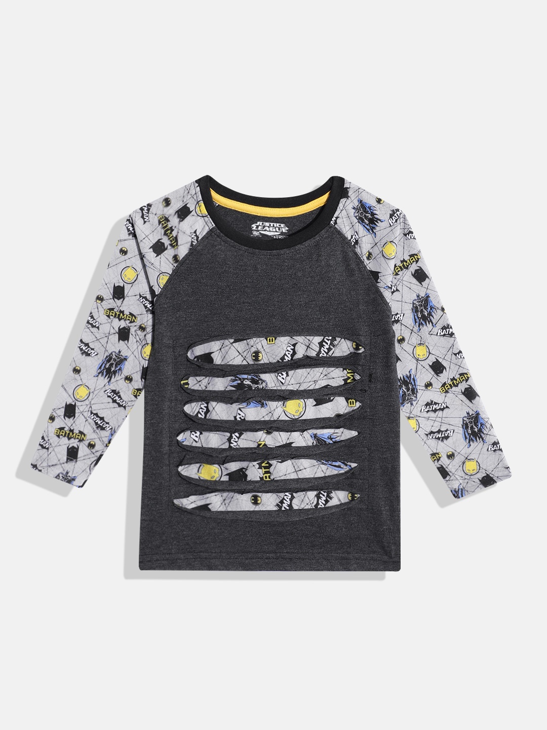 Eteenz Boys Justice League Printed Premium Cotton Round-Neck T-shirt with Cut-Out Detail, Grey
Eteenz Boys Justice League Printed Premium Cotton Round-Neck T-shirt with Cut-Out Detail, Grey