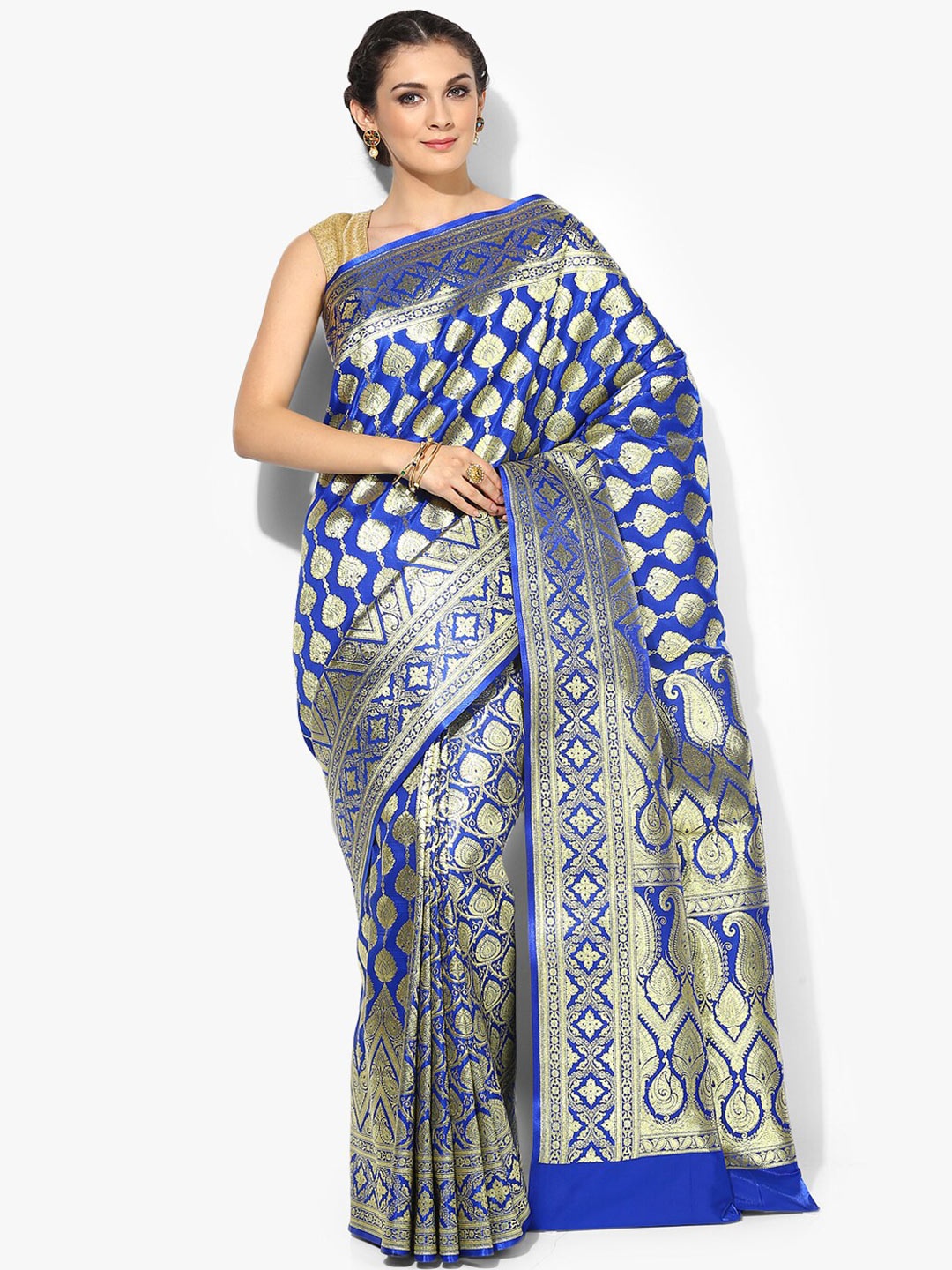 PTIEPL Banarasi Silk Works Ethnic Motifs Woven Design Zari Satin Banarasi Saree, Blue
PTIEPL Banarasi Silk Works Ethnic Motifs Woven Design Zari Satin Banarasi Saree, Blue