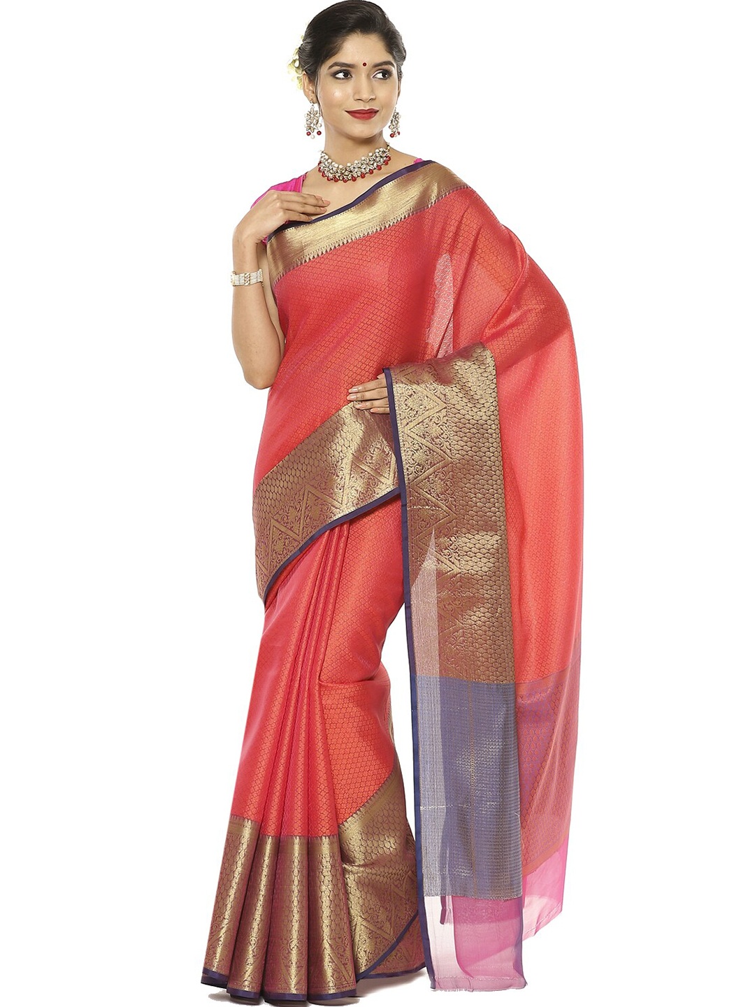 PTIEPL Banarasi Silk Works Ethnic Motifs Woven Design Zari Banarasi Art Silk Saree, Orange
PTIEPL Banarasi Silk Works Ethnic Motifs Woven Design Zari Banarasi Art Silk Saree, Orange