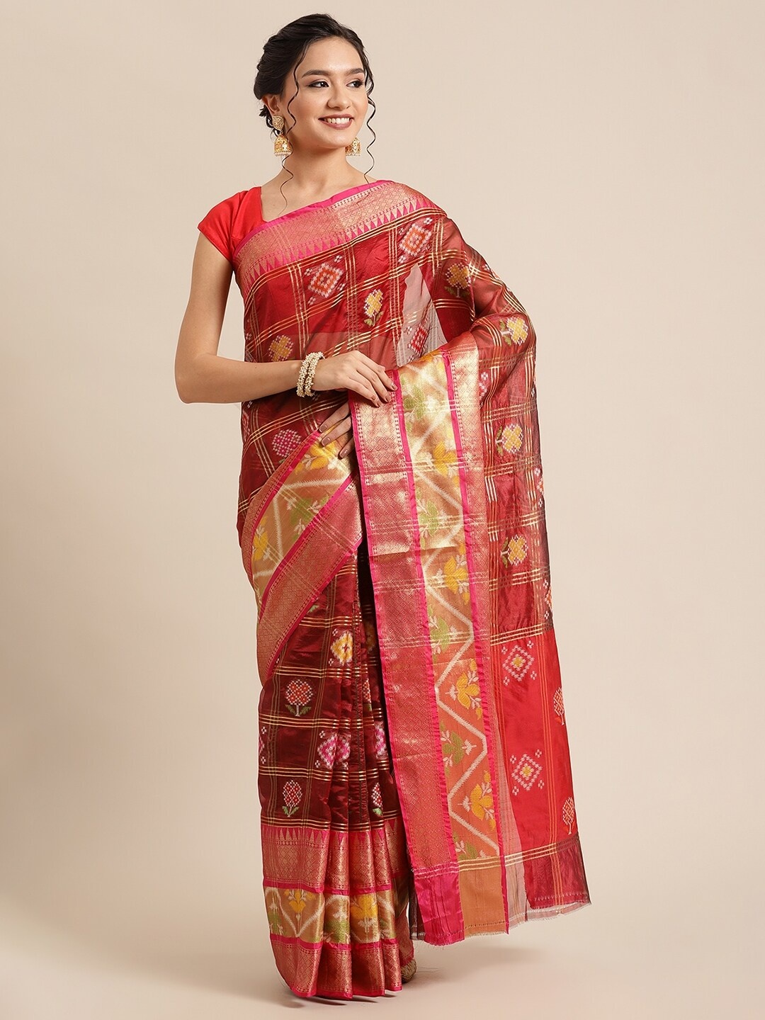 PTIEPL Banarasi Silk Works Ethnic Motifs Woven Design Zari Banarasi Art Silk Saree, Maroon
PTIEPL Banarasi Silk Works Ethnic Motifs Woven Design Zari Banarasi Art Silk Saree, Maroon