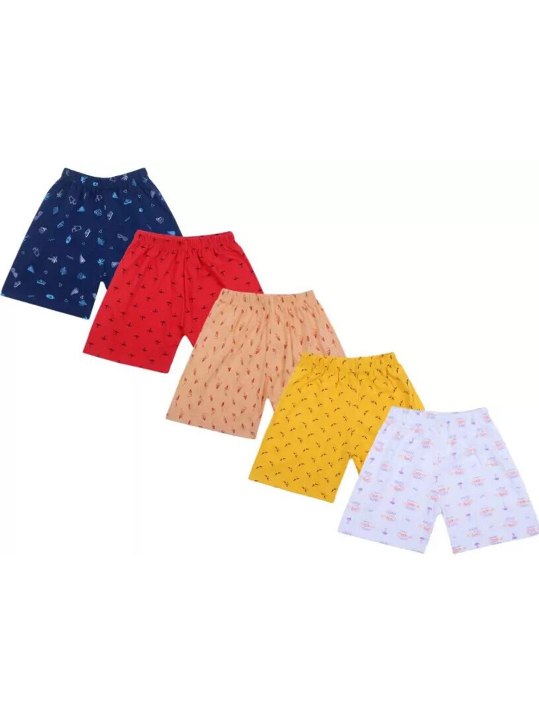 BAESD Kids Pack Of 5 Assorted Cotton Shorts