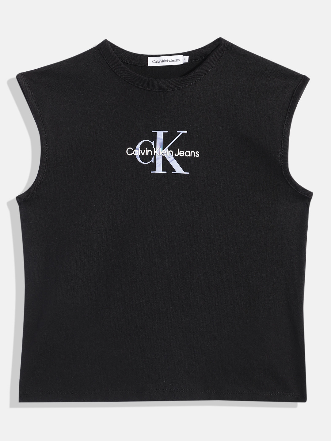 Calvin Klein Jeans Unisex Kids Brand Logo Print Pure Cotton Relaxed Fit Tank T-shirt, Black
Calvin Klein Jeans Unisex Kids Brand Logo Print Pure Cotton Relaxed Fit Tank T-shirt, Black