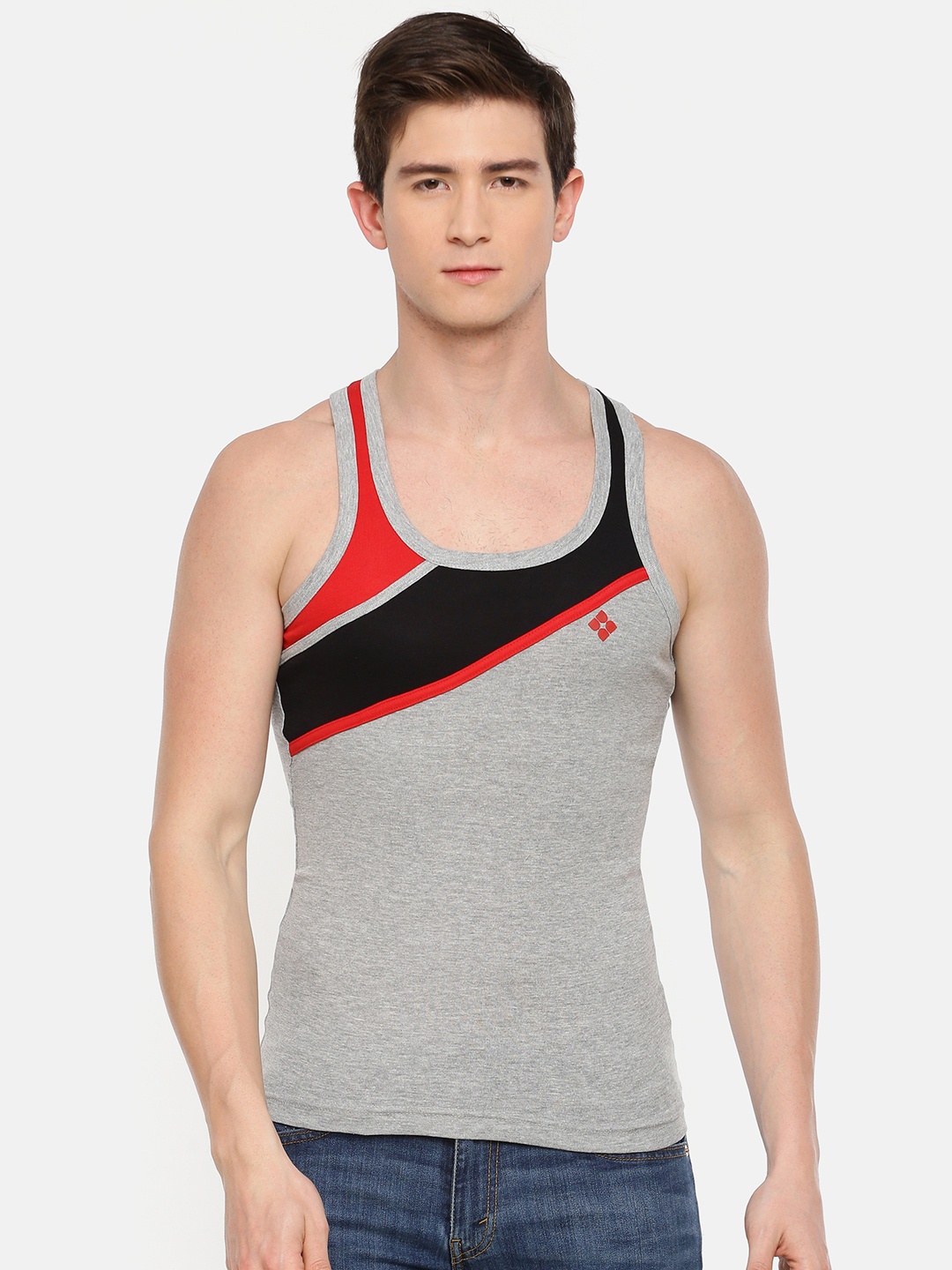 Dollar Bigboss Men Solid Cotton Racerback Styled Gym Vest MBB-19-PO1-CO4-S24, Assorted
Dollar Bigboss Men Solid Cotton Racerback Styled Gym Vest MBB-19-PO1-CO4-S24, Assorted