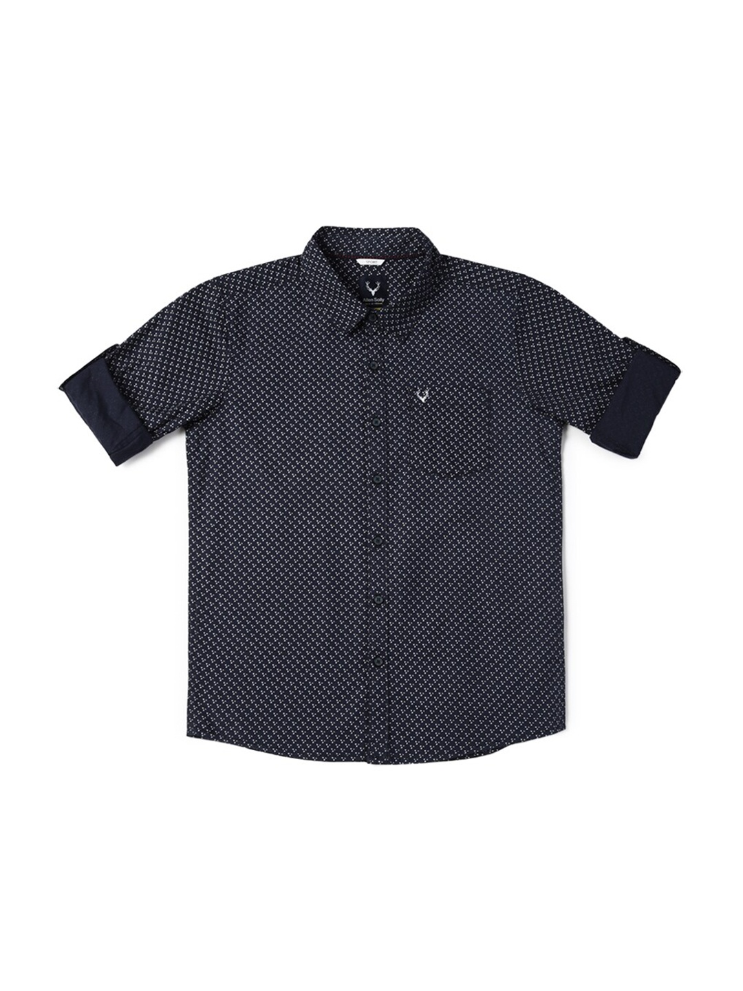 Allen Solly Junior Boys Slim Fit Micro Ditsy Printed Spread Collar Casual Shirt, Navy blue
Allen Solly Junior Boys Slim Fit Micro Ditsy Printed Spread Collar Casual Shirt, Navy blue