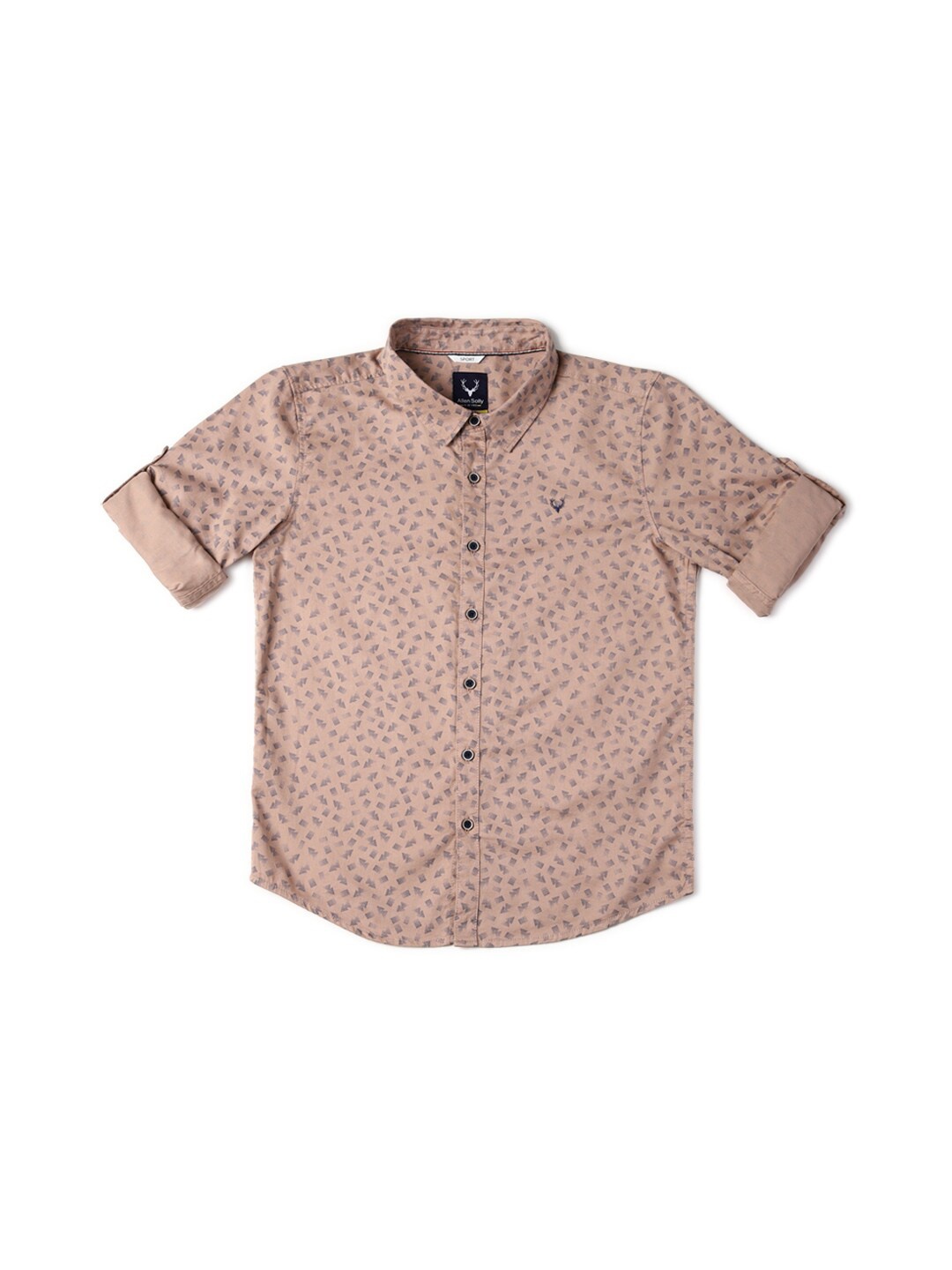 Allen Solly Junior Boys Slim Fit Geometric Printed Roll-Up Sleeves Casual Shirt, Peach
Allen Solly Junior Boys Slim Fit Geometric Printed Roll-Up Sleeves Casual Shirt, Peach