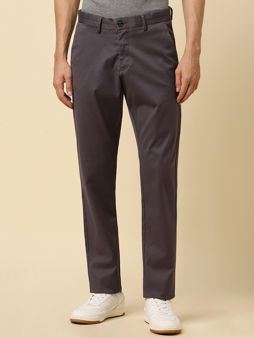 Allen Solly Men Mid-Rise Flat-Front Regular Fit Cotton Casual Trousers, Brown
Allen Solly Men Mid-Rise Flat-Front Regular Fit Cotton Casual Trousers, Brown