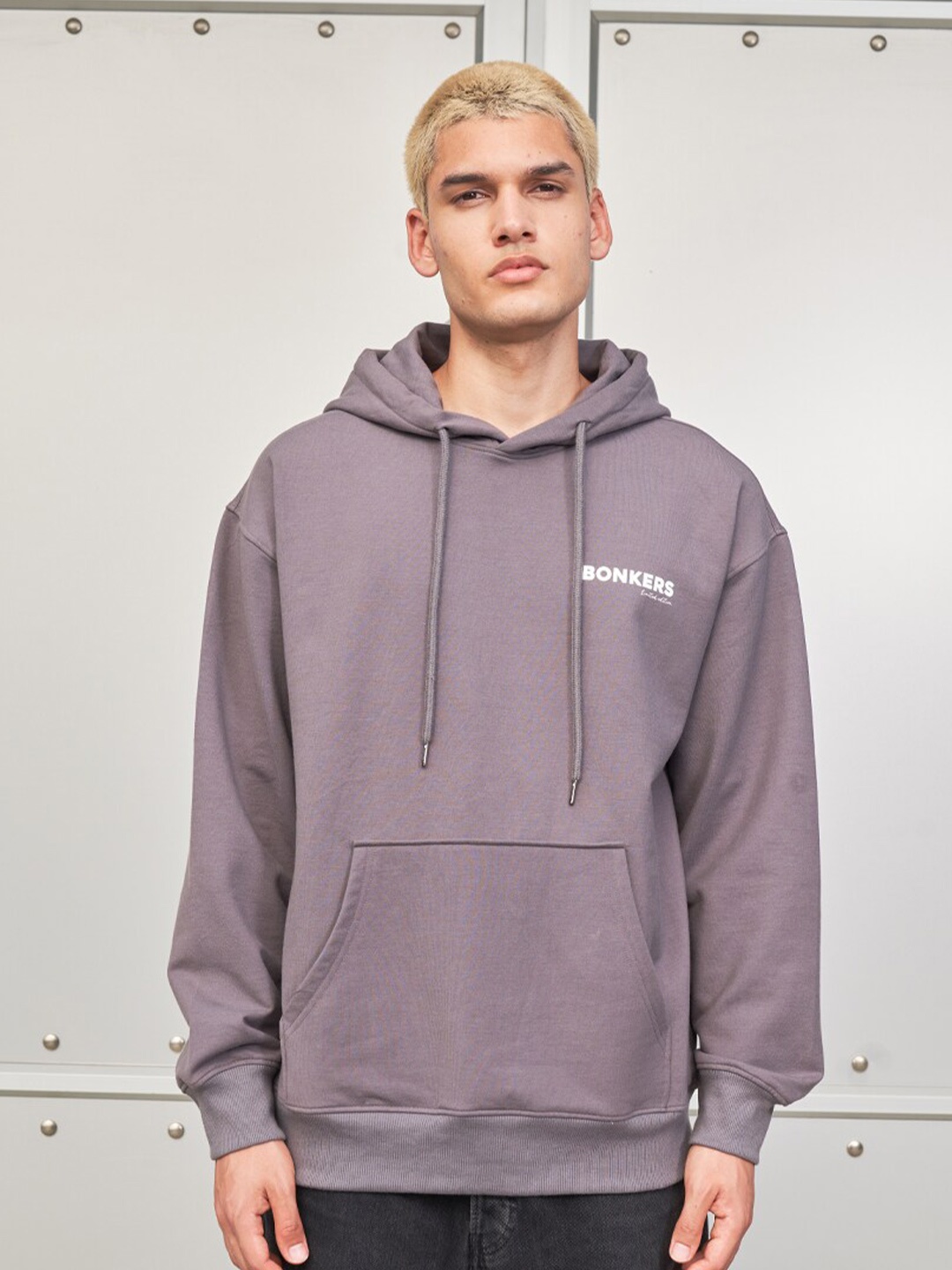 Bonkers Corner Typography Printed Hooded Long Sleeves Cotton Pullover Sweatshirt, Grey
Bonkers Corner Typography Printed Hooded Long Sleeves Cotton Pullover Sweatshirt, Grey