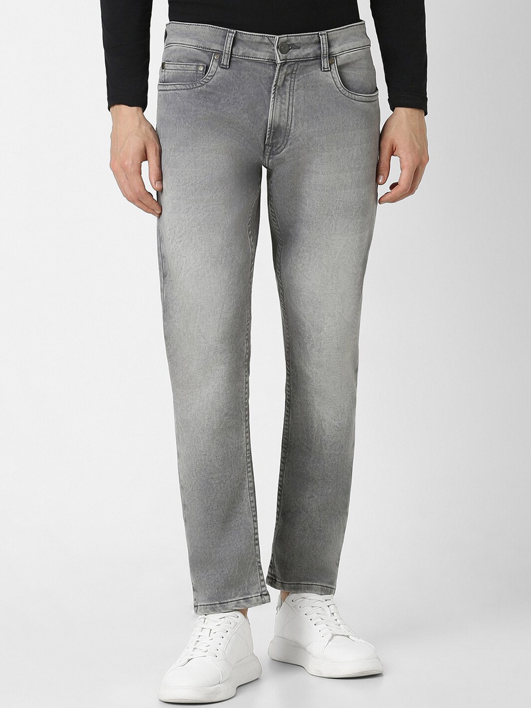 Peter England Casuals Men Tapered Fit Mid-Rise Heavy Fade Clean Look Stretchable Jeans, Grey
Peter England Casuals Men Tapered Fit Mid-Rise Heavy Fade Clean Look Stretchable Jeans, Grey