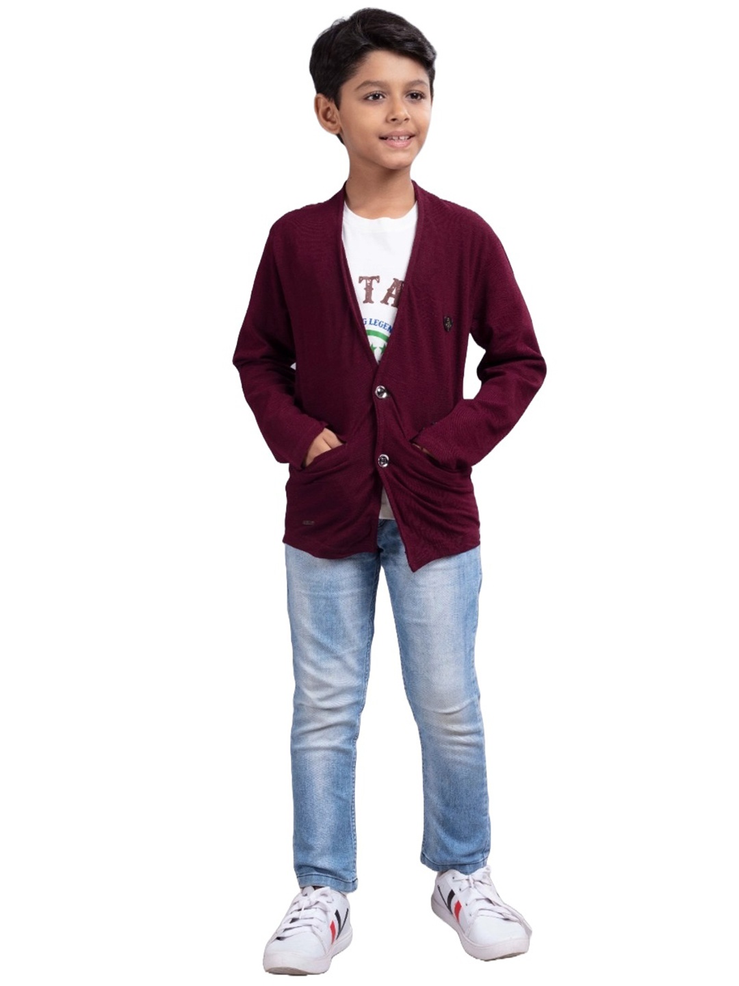 BAESD Boys Shawl Collar Long Sleeves Single Breasted Cotton Blazer With T-shirt, Maroon
BAESD Boys Shawl Collar Long Sleeves Single Breasted Cotton Blazer With T-shirt, Maroon