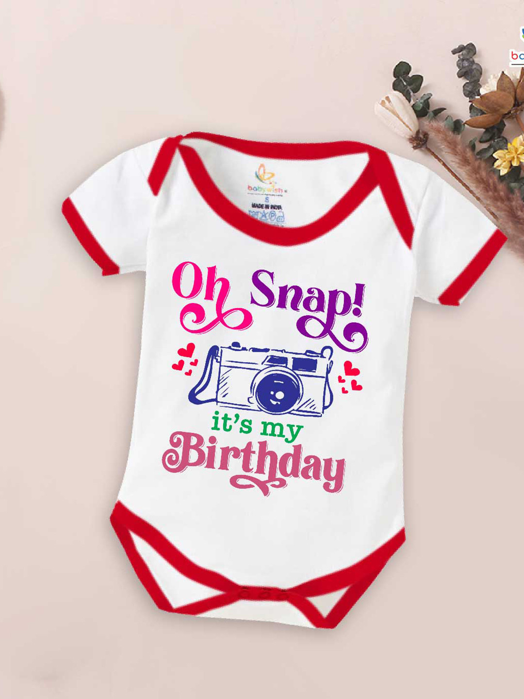 Babywish Infants Printed Cotton Bodysuit, White
Babywish Infants Printed Cotton Bodysuit, White