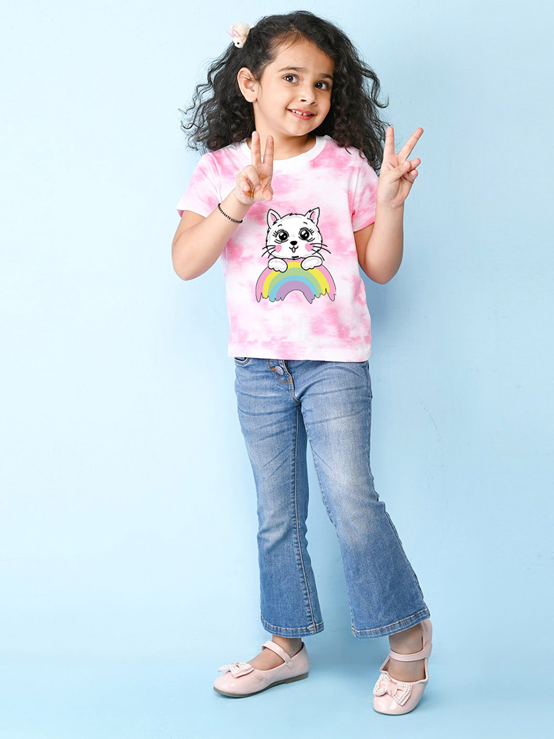 NUSYL Girls Graphic Printed T-shirt, Pink
NUSYL Girls Graphic Printed T-shirt, Pink