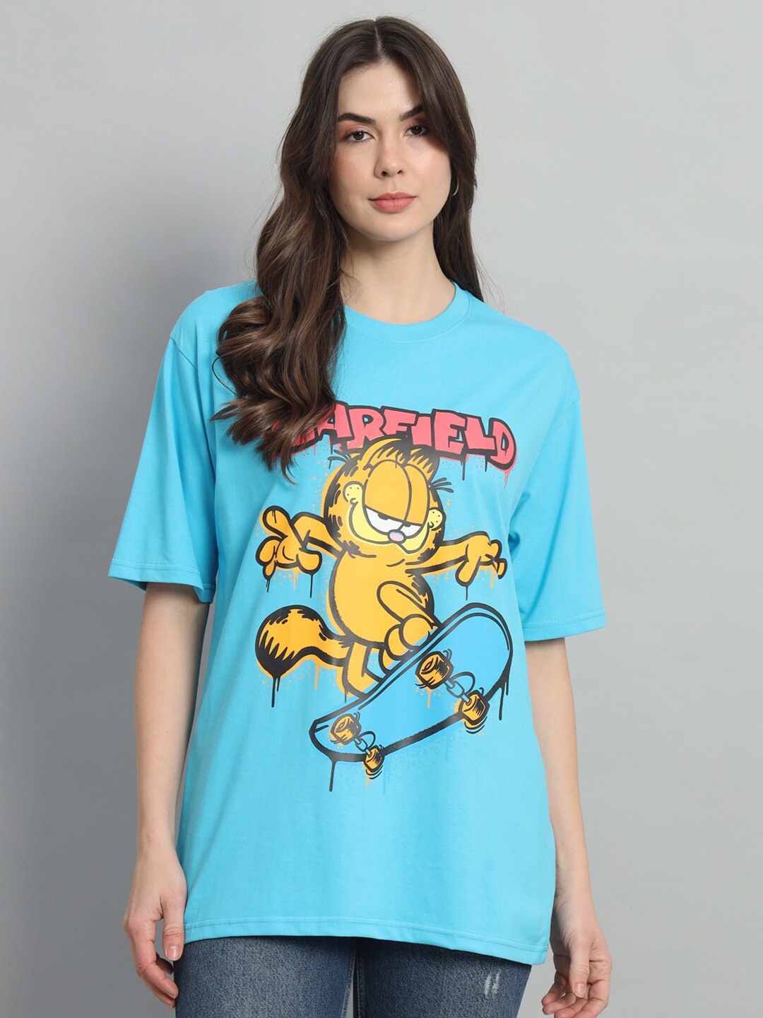 COLOR CAPITAL Humour & Comic Cotton Round Neck Drop-Shoulder Sleeves Applique T-shirt, Teal
COLOR CAPITAL Humour & Comic Cotton Round Neck Drop-Shoulder Sleeves Applique T-shirt, Teal