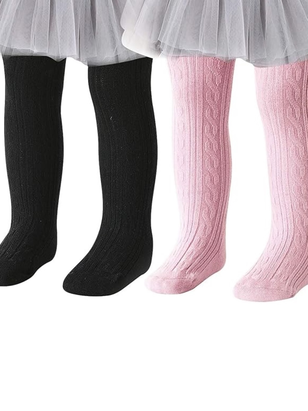 EL REGALO Set Of 2 Patterned Socks, Black