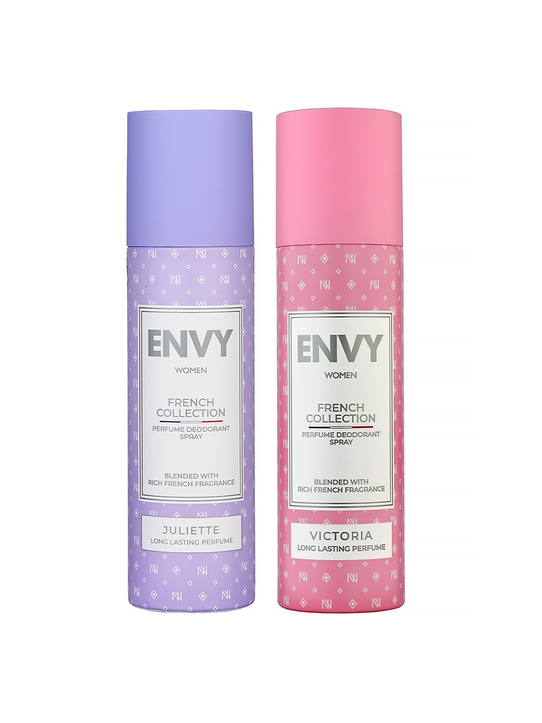 Envy Women 2Pcs French Collection Deodorant Spray - Victoria & Juliette - 99g(120ml) each, Pink
Envy Women 2Pcs French Collection Deodorant Spray - Victoria & Juliette - 99g(120ml) each, Pink