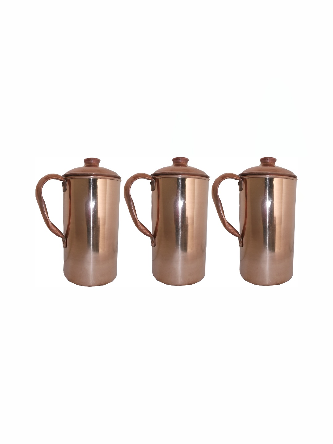 Shivshakti Arts Copper-Toned 3 pieces Easy to Clean Copper Water Jugs 2 L Each
Shivshakti Arts Copper-Toned 3 pieces Easy to Clean Copper Water Jugs 2 L Each