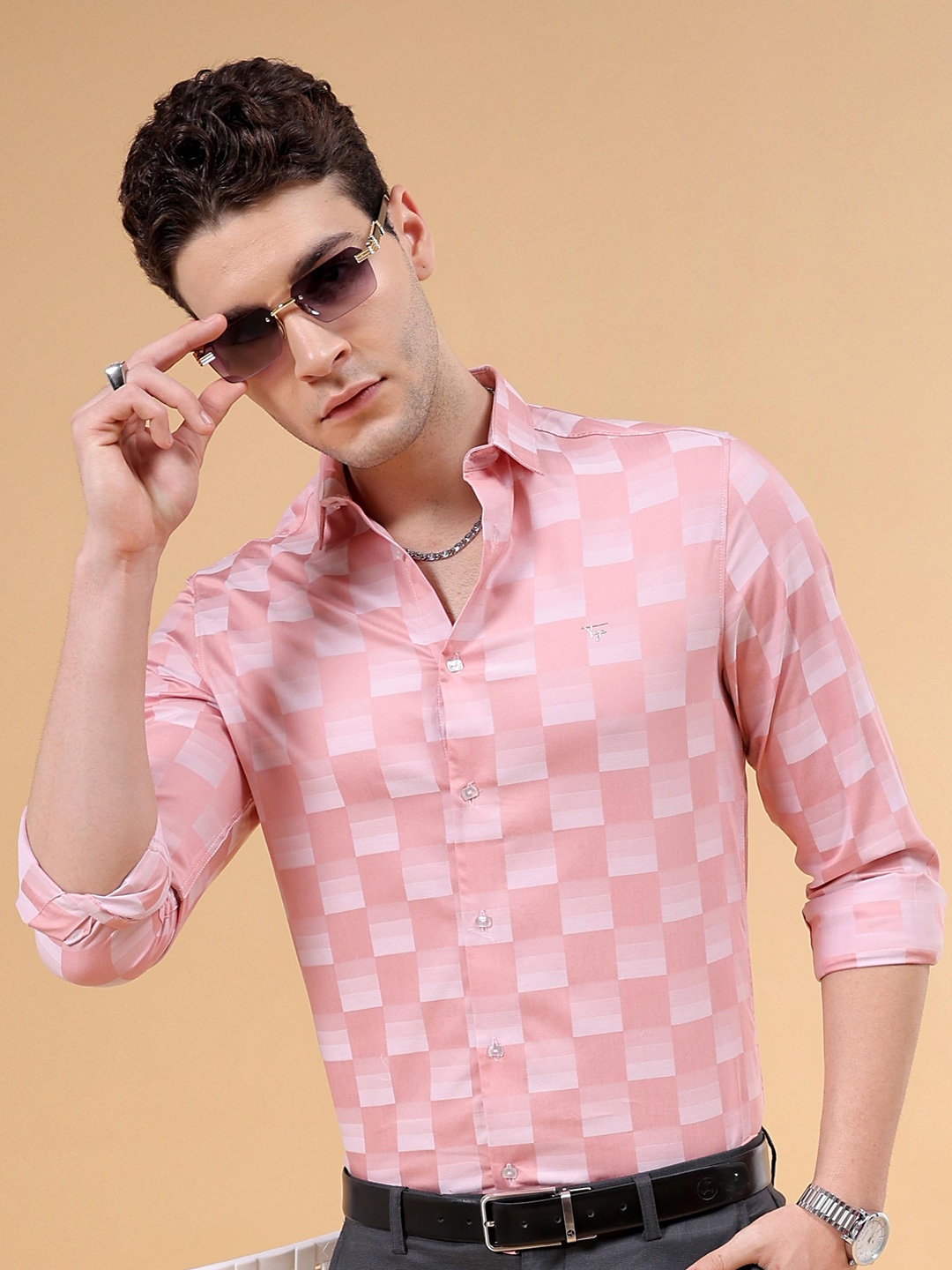 The Indian Garage Co Slim Fit Buffalo Checked Spread Collar Cotton Casual Shirt, Pink
The Indian Garage Co Slim Fit Buffalo Checked Spread Collar Cotton Casual Shirt, Pink