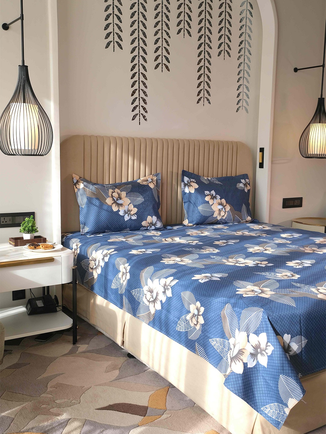 Pure Decor Queen Size Double Bed Bedsheet With 2 Pillow Covers 90in X 100in,228cm X 254cms, Blue
Pure Decor Queen Size Double Bed Bedsheet With 2 Pillow Covers 90in X 100in,228cm X 254cms, Blue